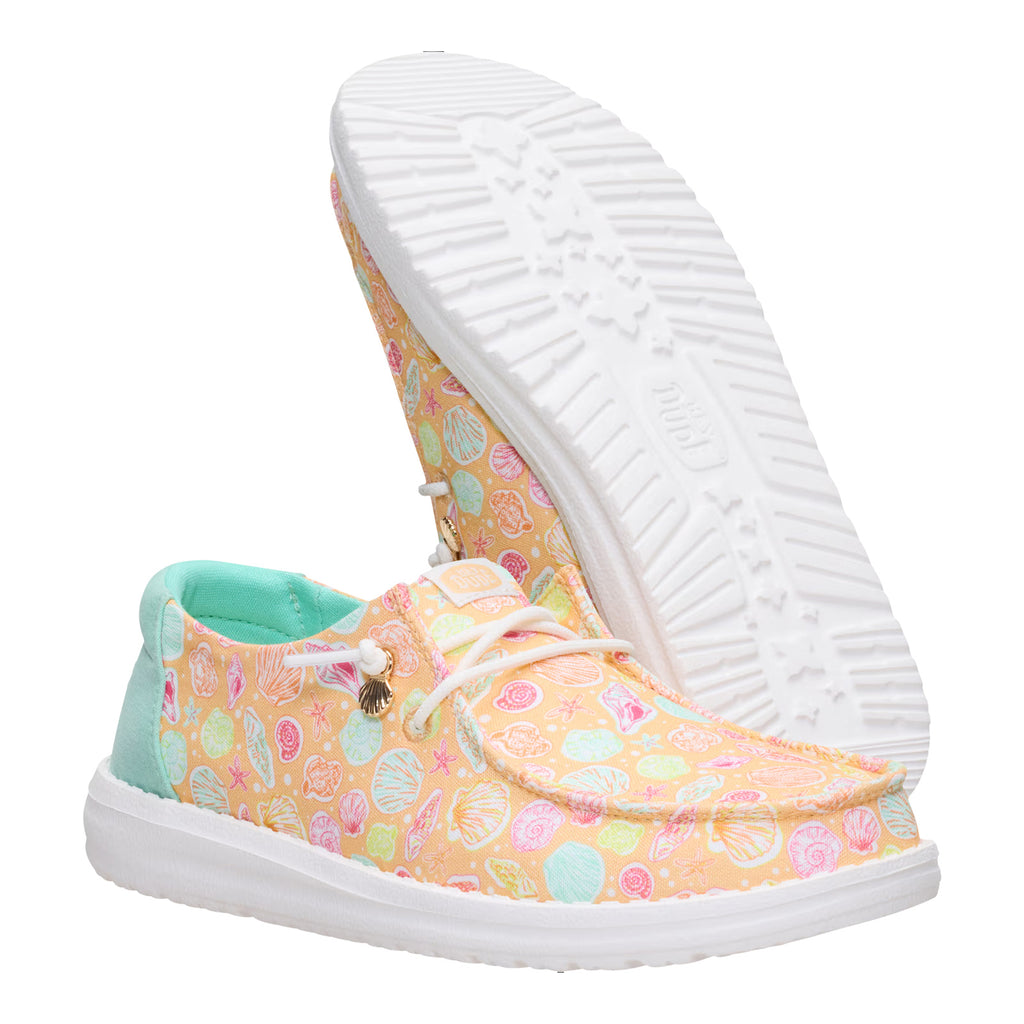Women's Hey Dude Wendy Slip-On PEACH SEASHELLS 45691-85X