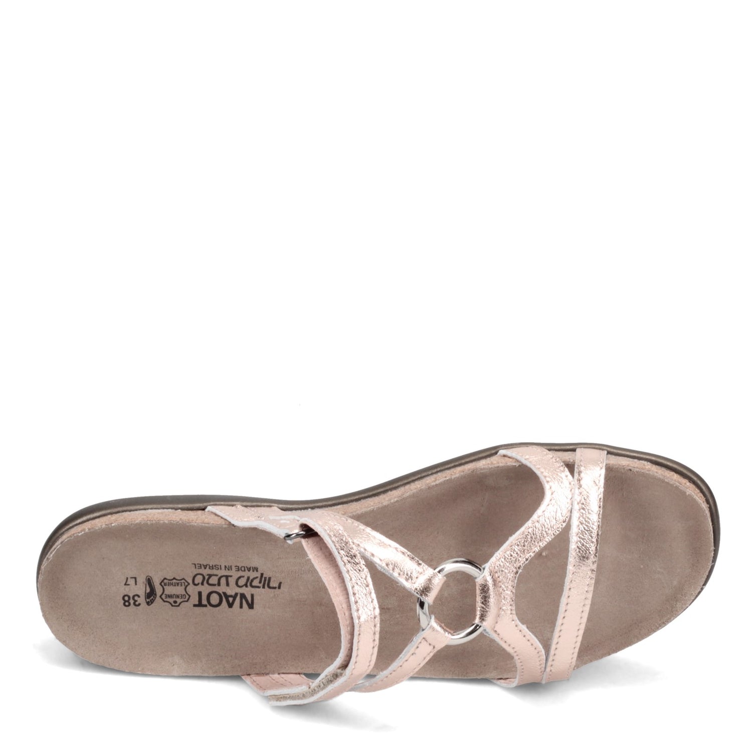 Peltz Shoes  Women's Naot Carmen Sandal ROSE GOLD 4701-C65