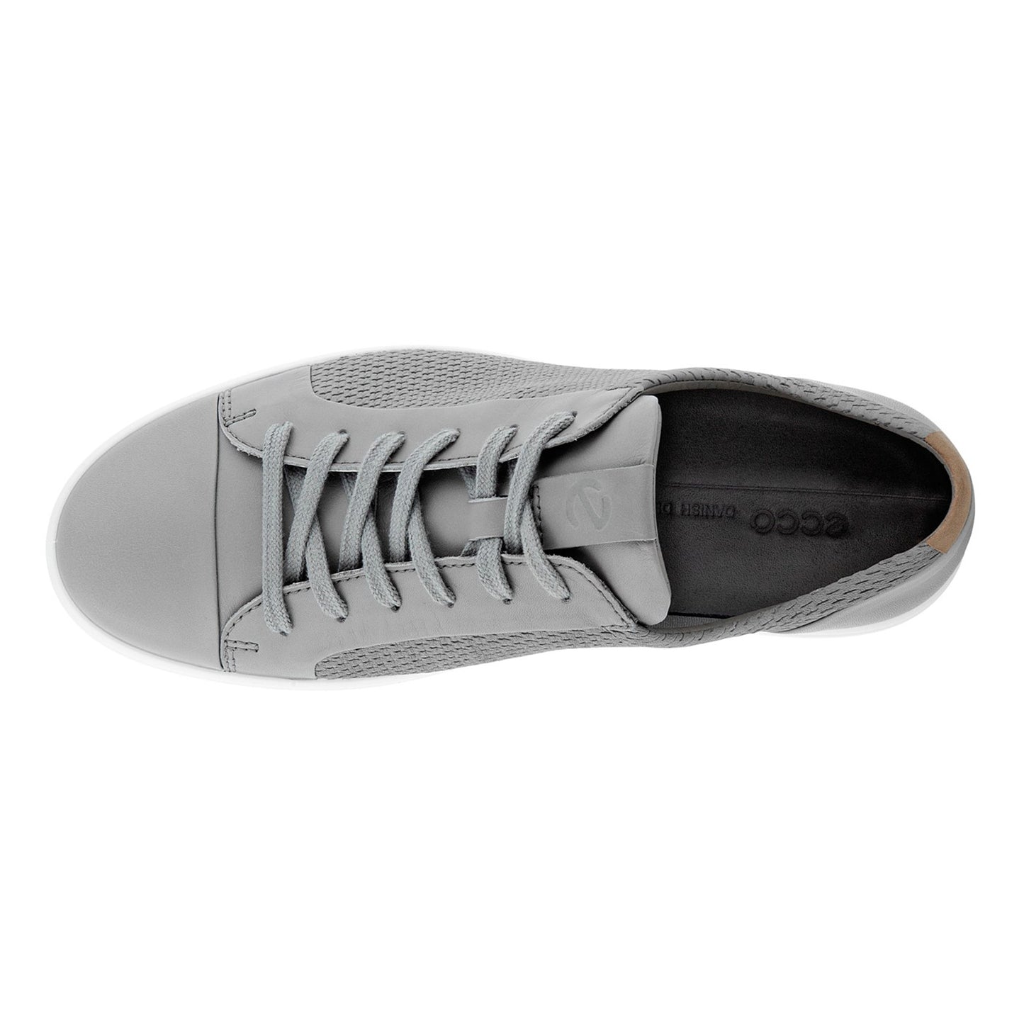 Peltz Shoes  Men's Ecco Soft 7 City Sneaker WILD DOVE 470364-60590