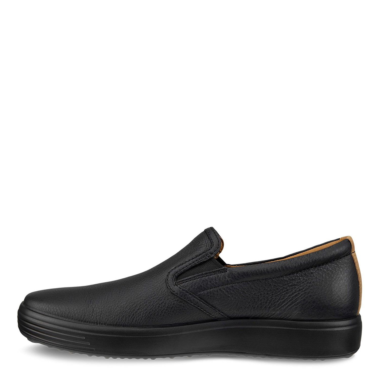 Peltz Shoes  Men's Ecco Soft 7 Slip-On Sneaker Black 470484-59075