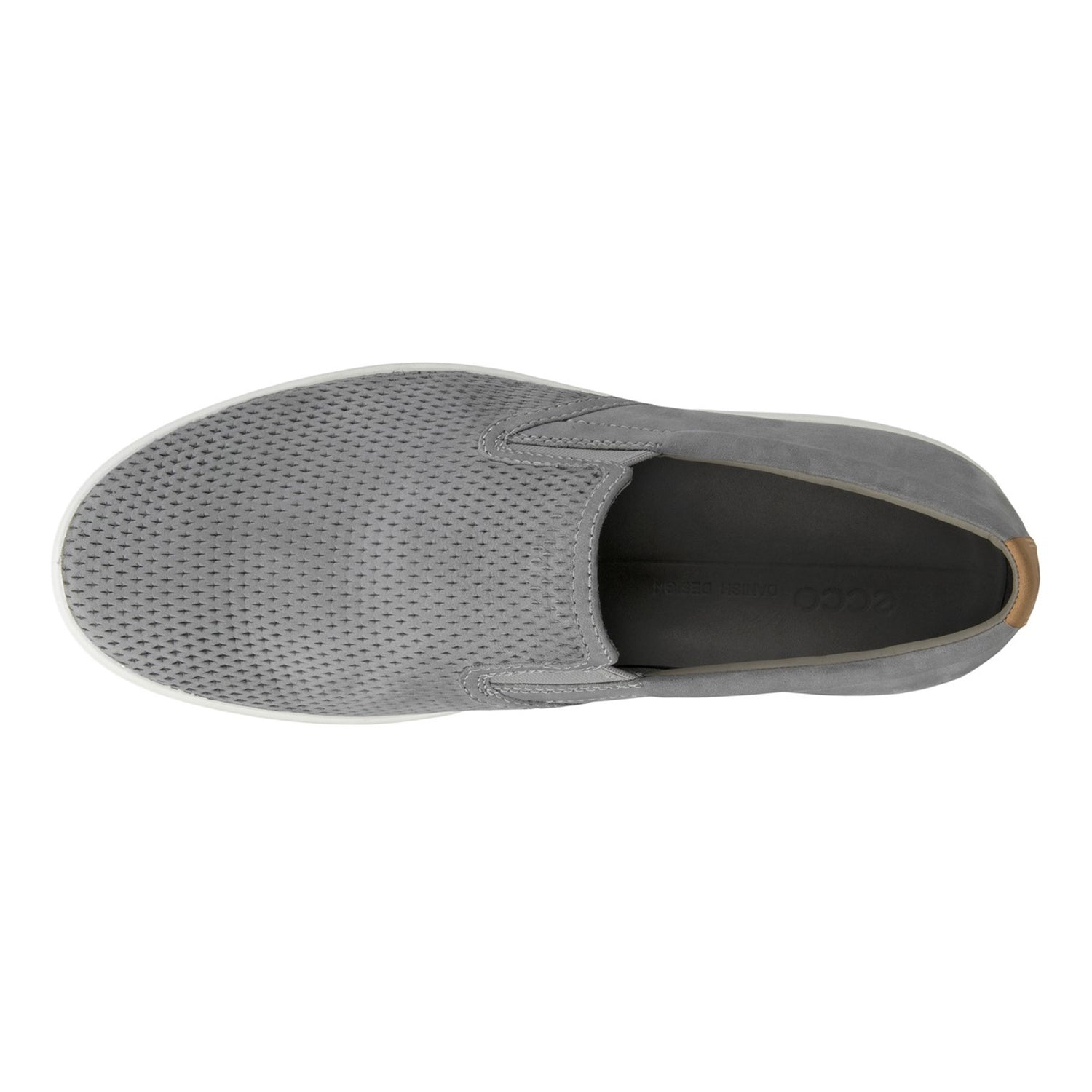 Peltz Shoes  Men's Ecco Soft 7 Slip-On Sneaker wild Dove 470484-60025