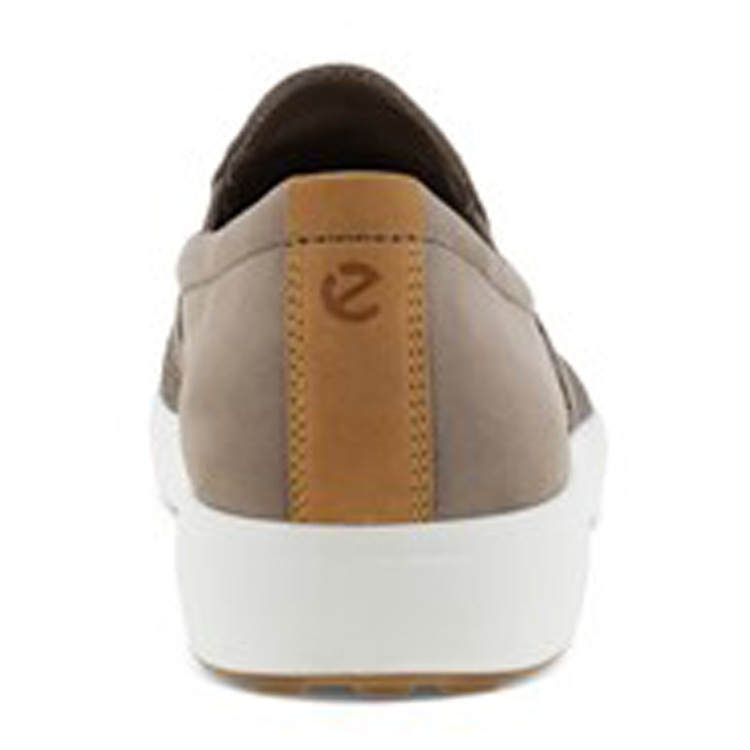 Peltz Shoes  Men's Ecco Soft 7 Slip-On Sneaker Taupe 470484-60589