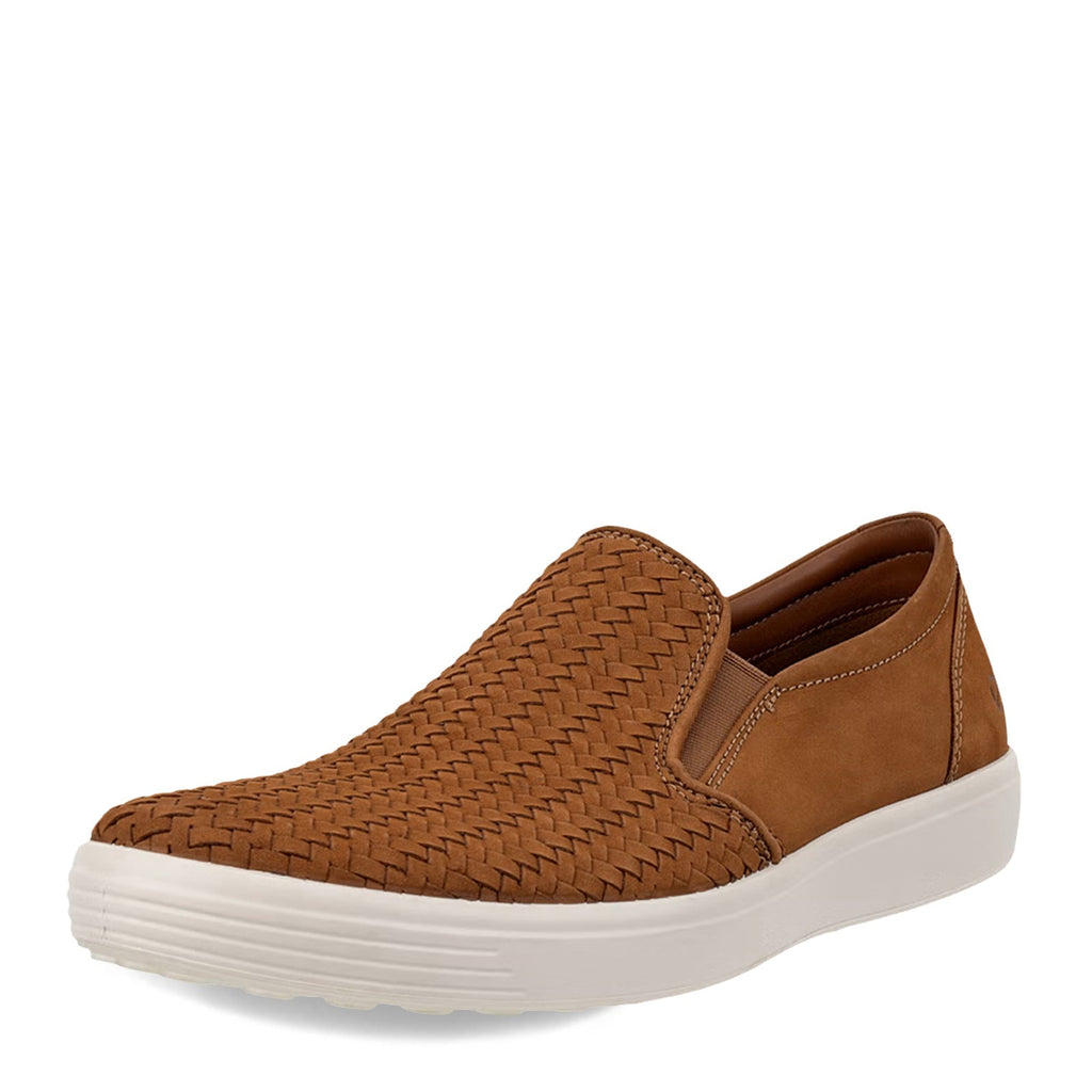 Men's Ecco Soft 7 Slip-On Sneaker CAMEL 470764-02034