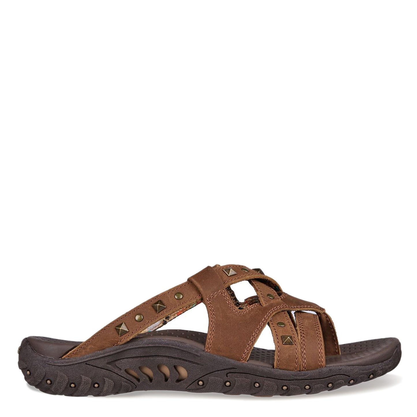 Peltz Shoes  Women's Skechers Reggae Rockin - Soundstage Sandal COGNAC 48188-DSCH