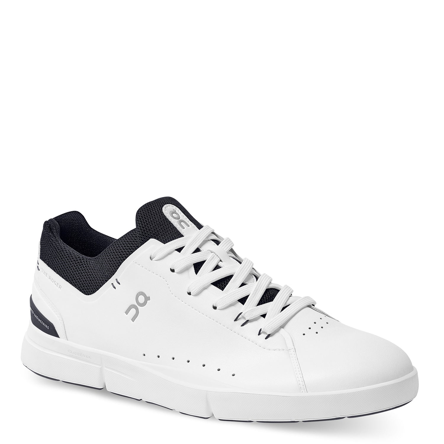 Peltz Shoes  Men's On Running The Roger Advantage Tennis Shoe WHITE/MIDNIGHT 48.99457