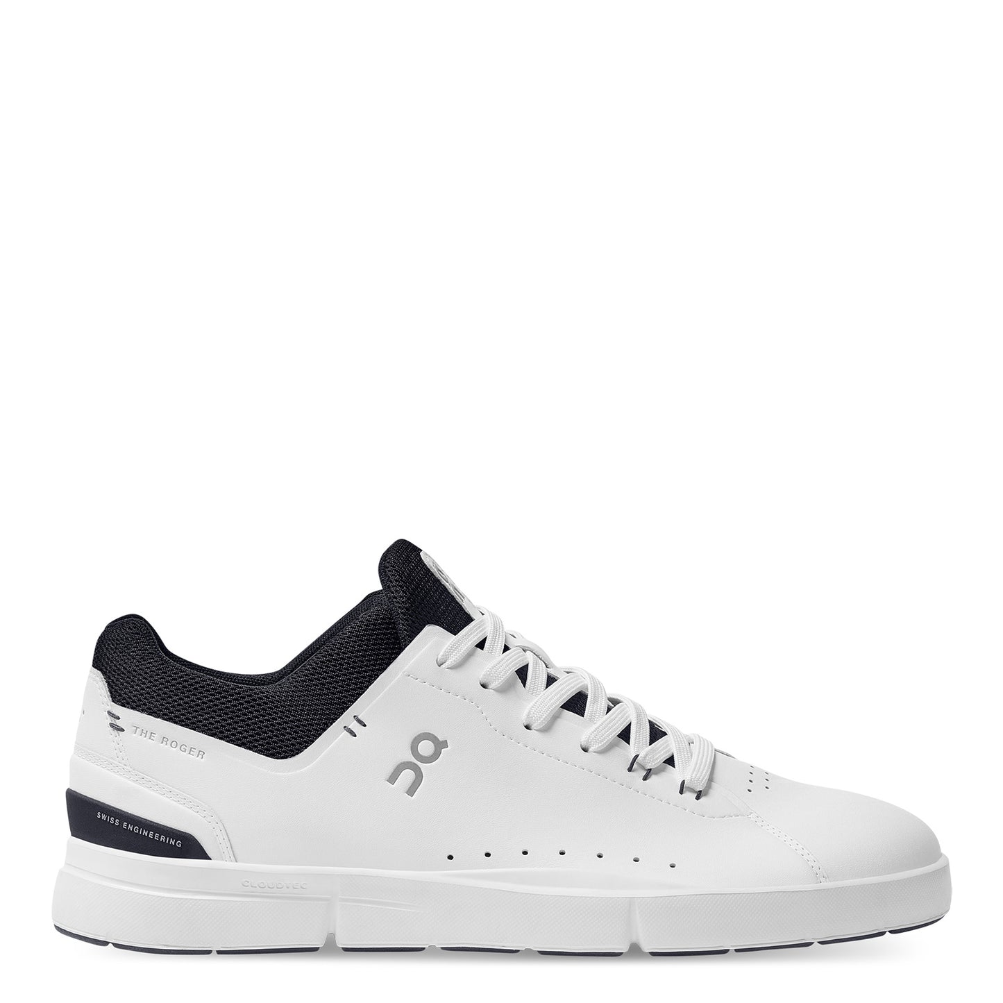 Peltz Shoes  Men's On Running The Roger Advantage Tennis Shoe WHITE/MIDNIGHT 48.99457