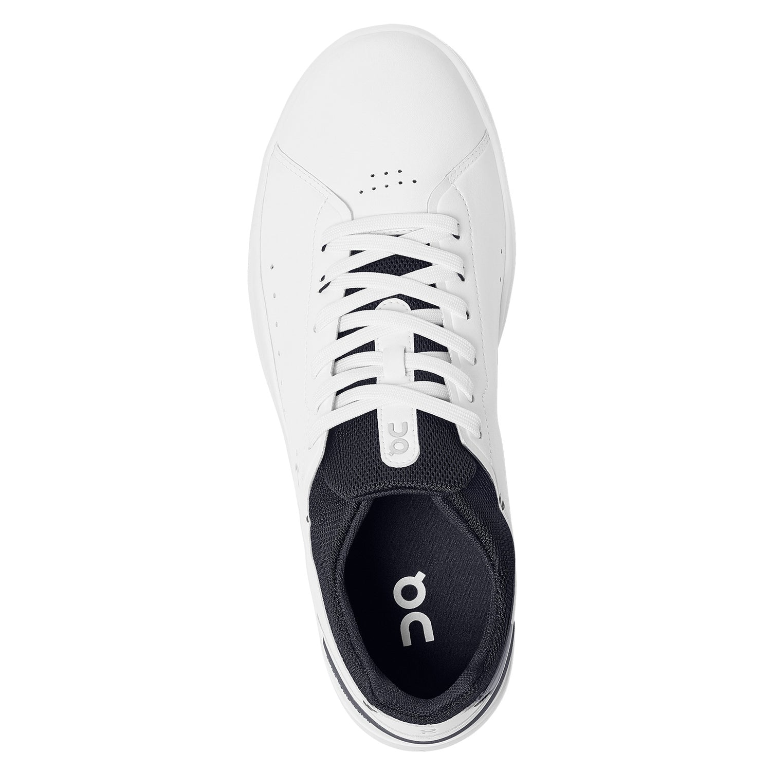 Peltz Shoes  Men's On Running The Roger Advantage Tennis Shoe WHITE/MIDNIGHT 48.99457