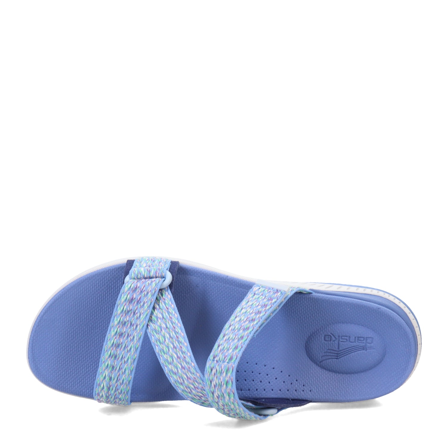 Peltz Shoes  Women's Dansko Rosette Sandal Blue 4916-545400