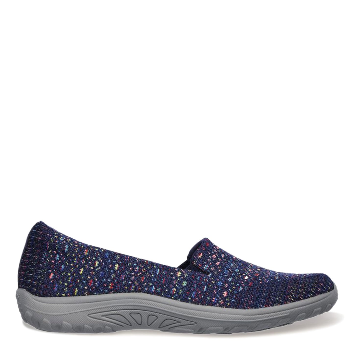 Peltz Shoes  Women's Skechers Relaxed Fit: Reggae Fest - Wicker Slip-On NAVY 49291-NVY