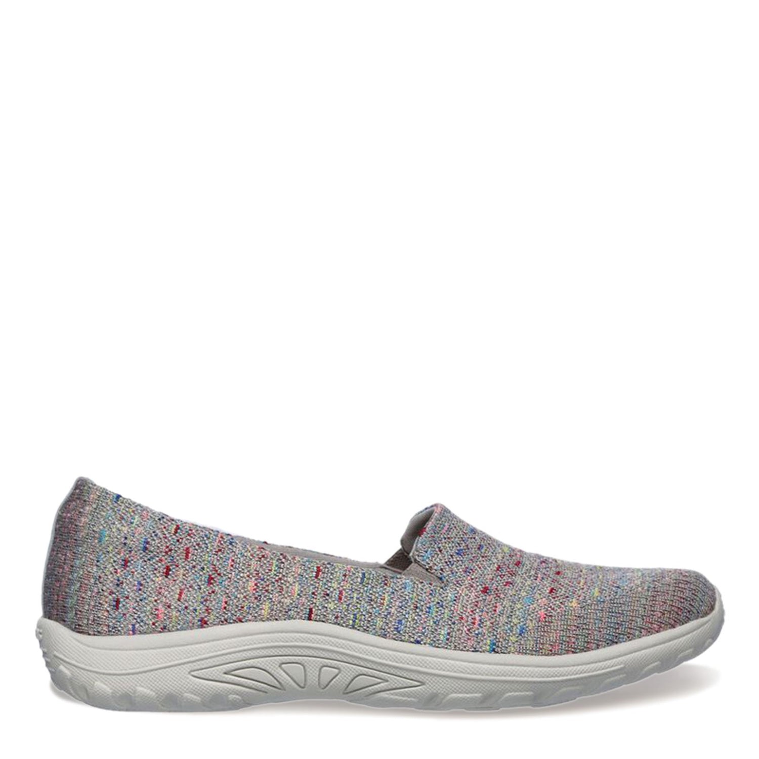 Peltz Shoes  Women's Skechers Relaxed Fit: Reggae Fest - Wicker Slip-On TAUPE 49291-TPE
