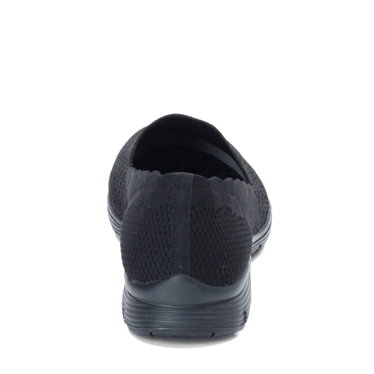 Peltz Shoes  Women's Skechers Seager - Stat Flat - Wide Width Black/Black 49481W-BBK