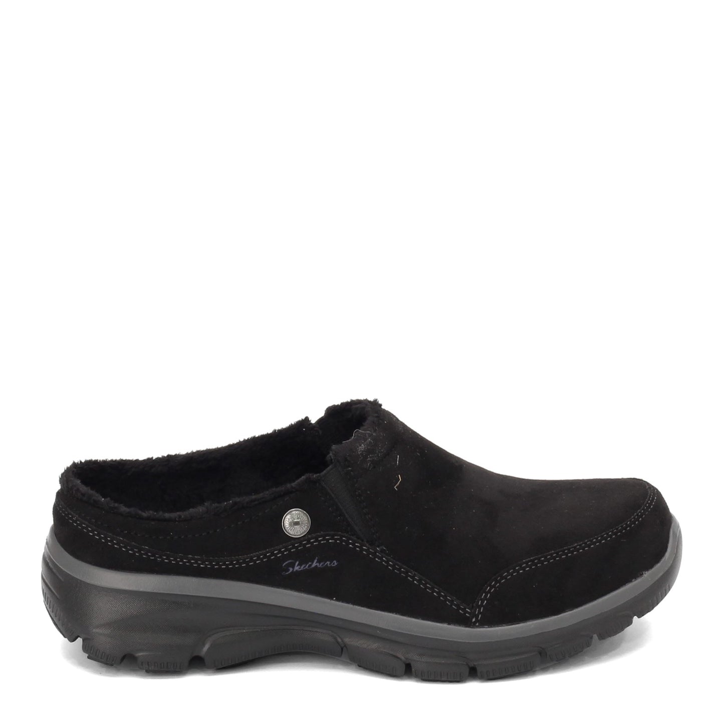 Peltz Shoes  Women's Skechers Relaxed Fit: Easy Going Clog BLACK 49532-BLK