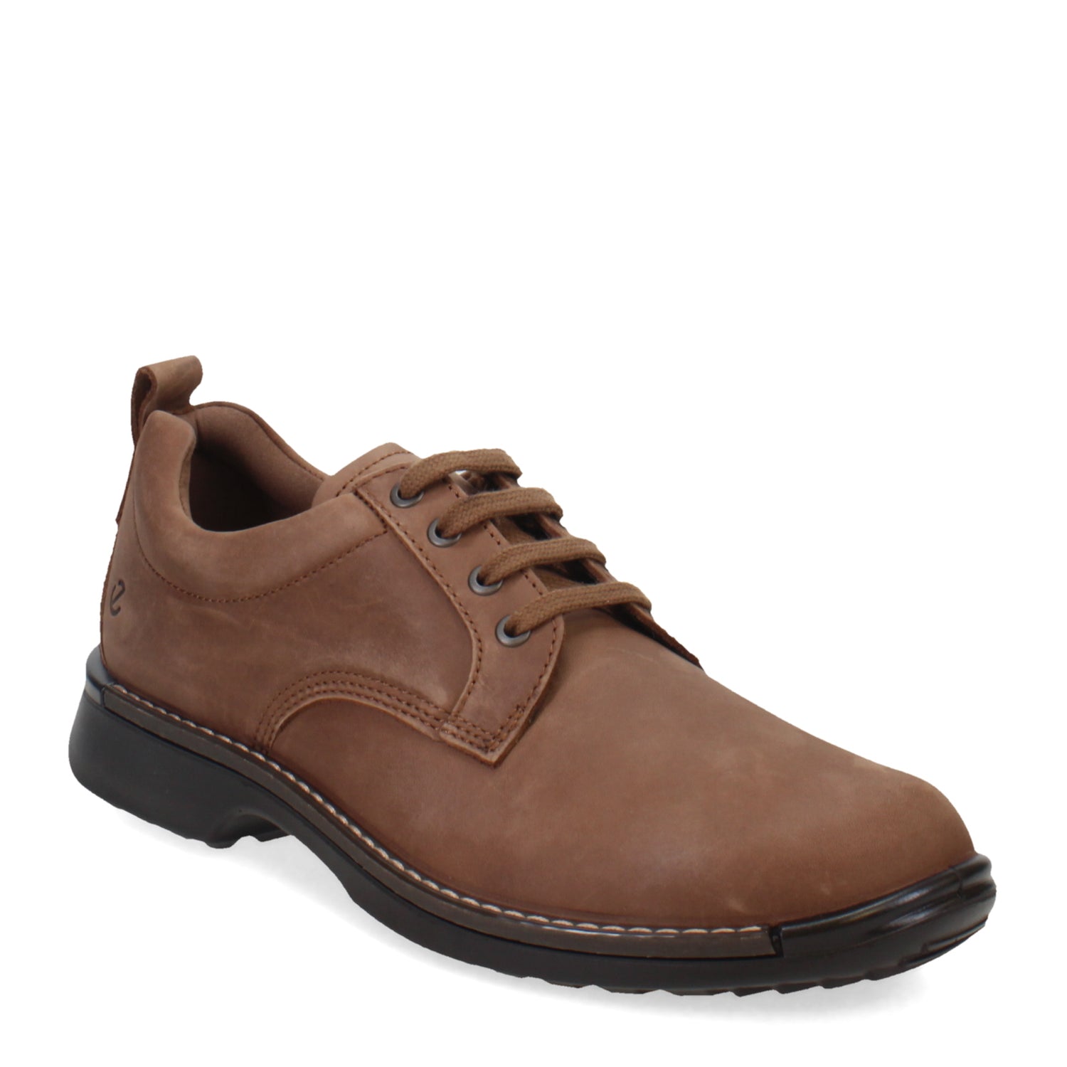 Peltz Shoes  Men's Ecco Fusion Plain Toe Oxford Cocoa Brown 500404-02482
