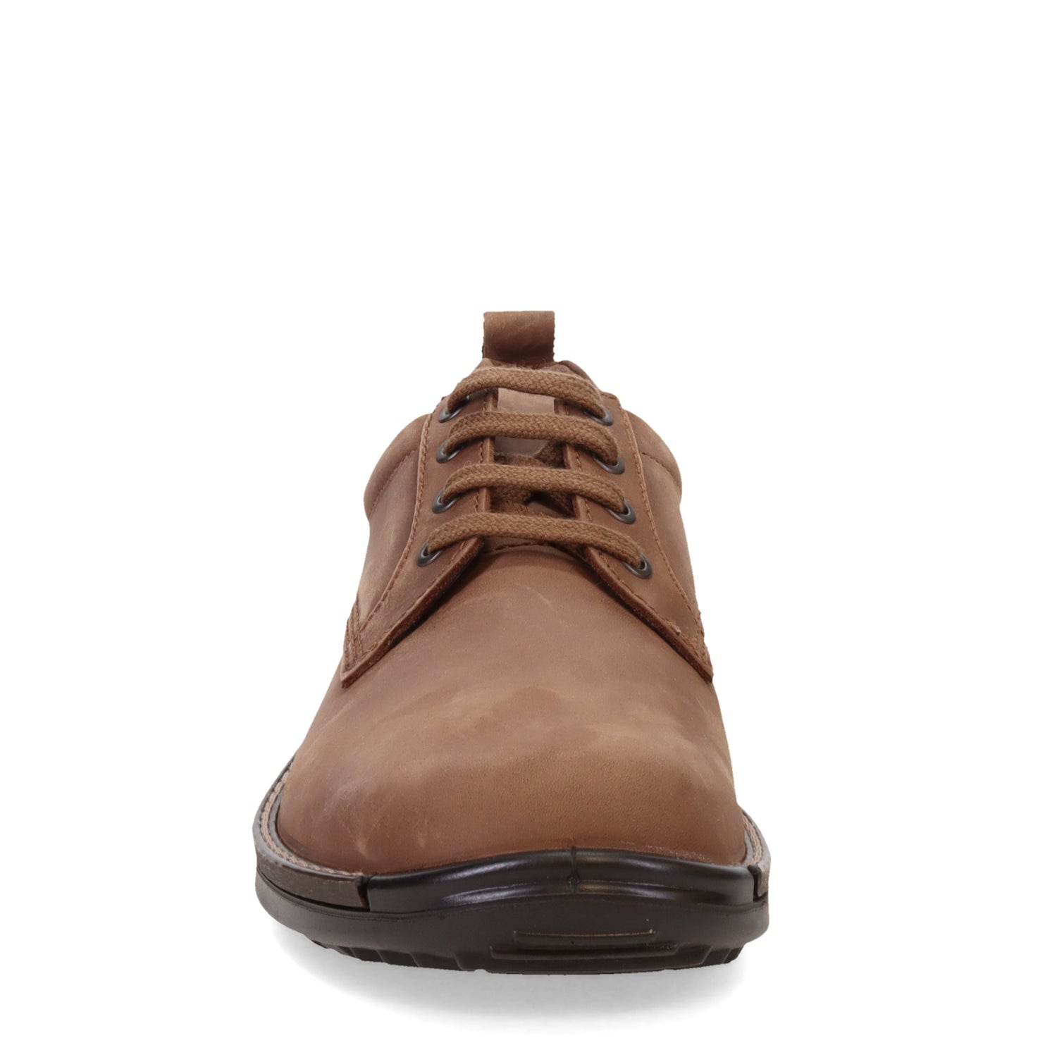 Peltz Shoes  Men's Ecco Fusion Plain Toe Oxford Cocoa Brown 500404-02482