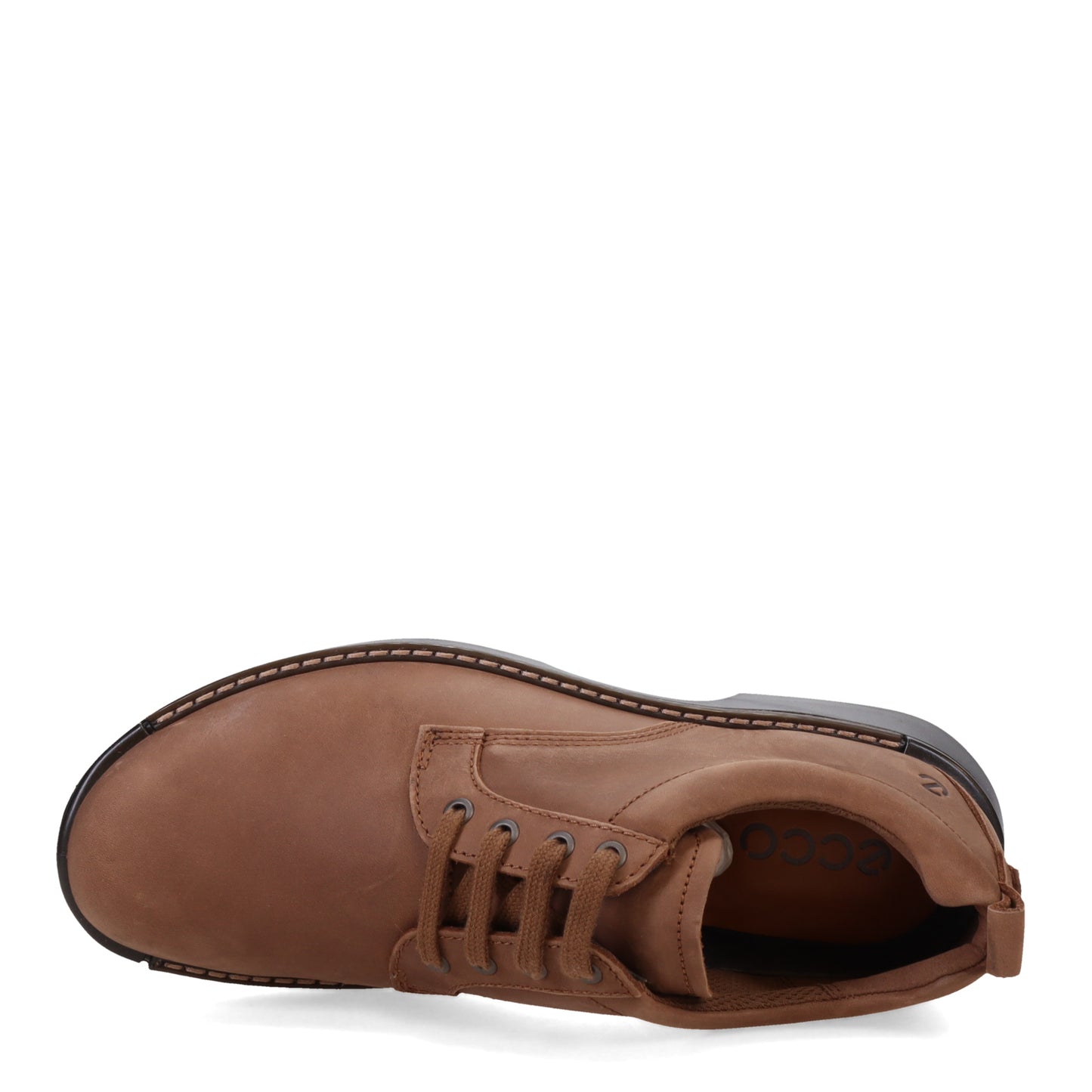 Peltz Shoes  Men's Ecco Fusion Plain Toe Oxford Cocoa Brown 500404-02482