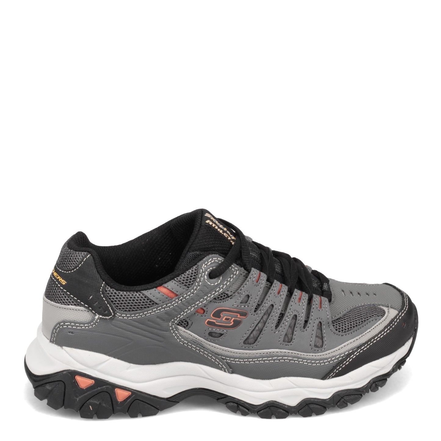 Peltz Shoes  Men's Skechers After Burn - Memory Fit Sneaker Charcoal/Gray 50125-CCGY