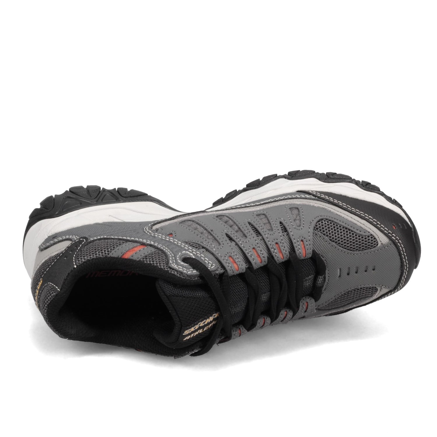 Peltz Shoes  Men's Skechers After Burn - Memory Fit Sneaker Charcoal/Gray 50125-CCGY