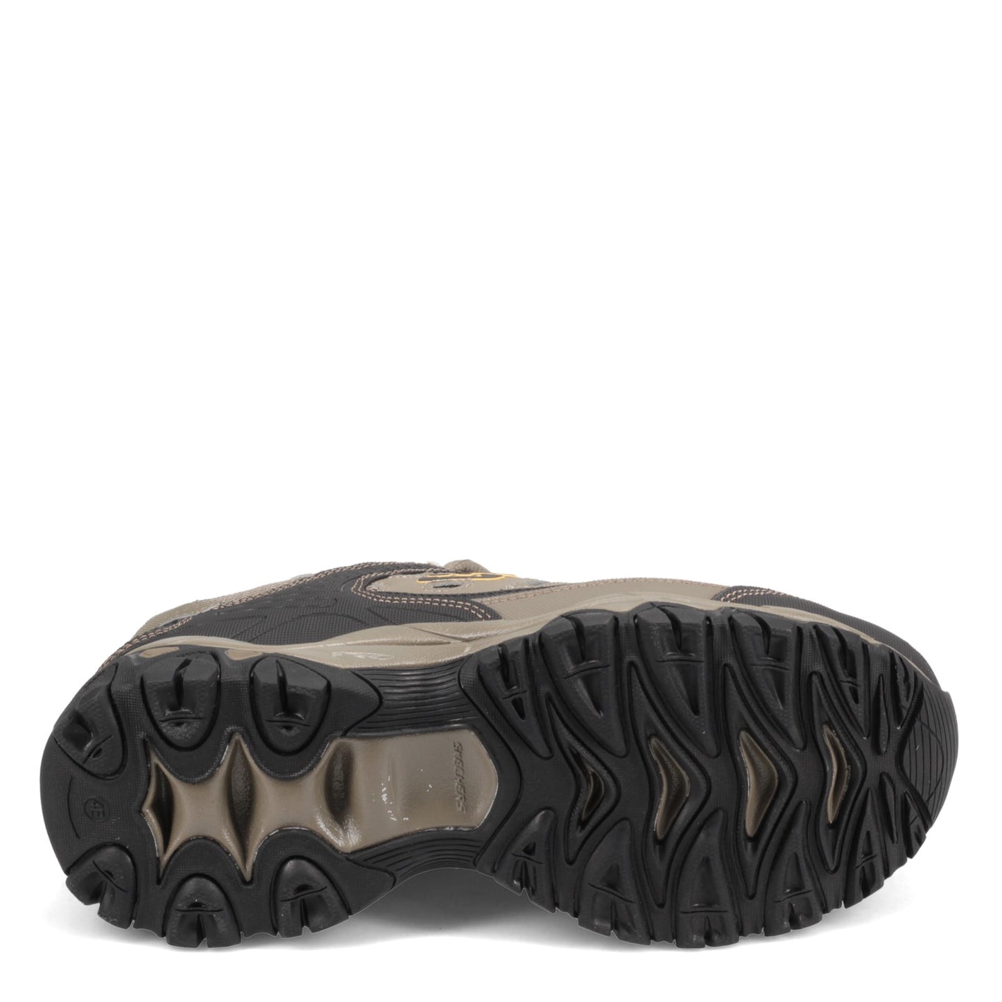 Peltz Shoes  Men's Skechers After Burn - Memory Fit Training Sneaker - Wide Width Pebble/Black 50125EWW-PBBK
