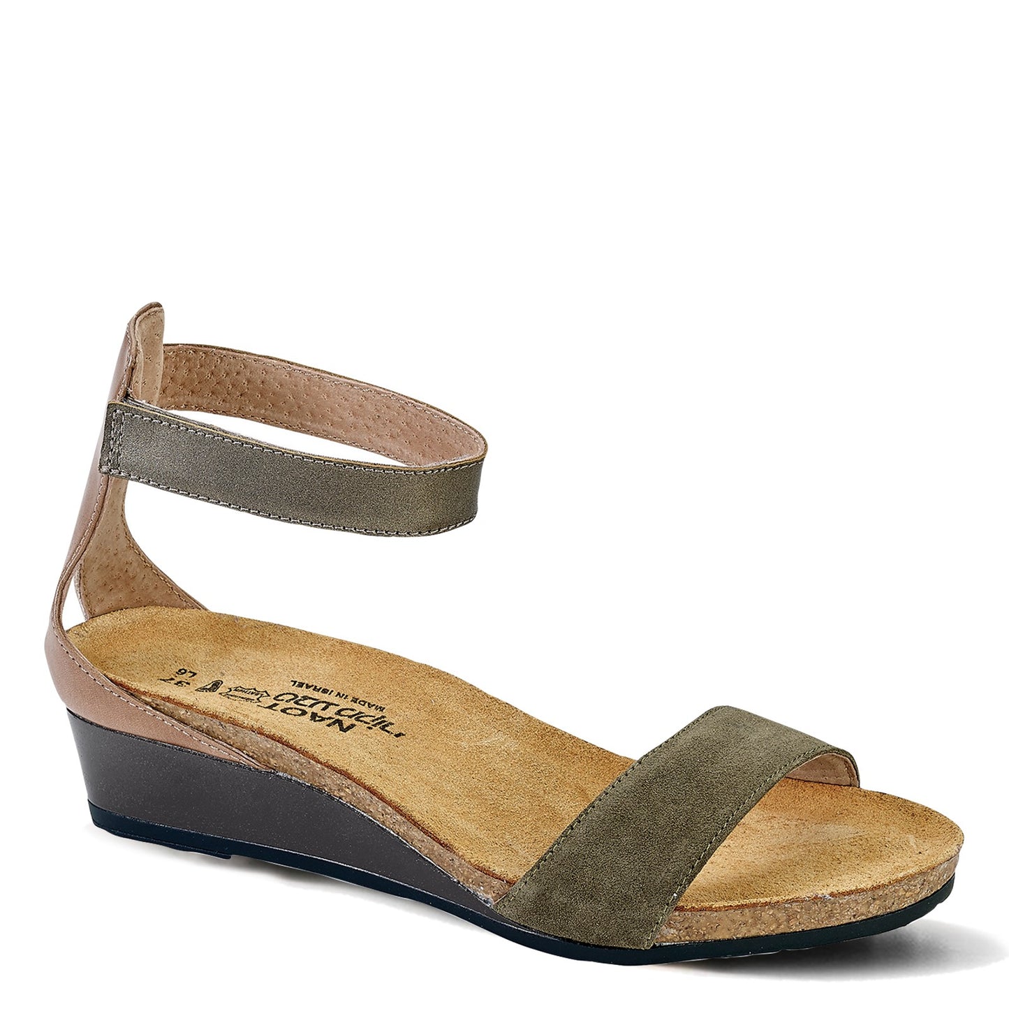 Peltz Shoes  Women's Naot Pixie Sandal OLIVE 5016-VAB