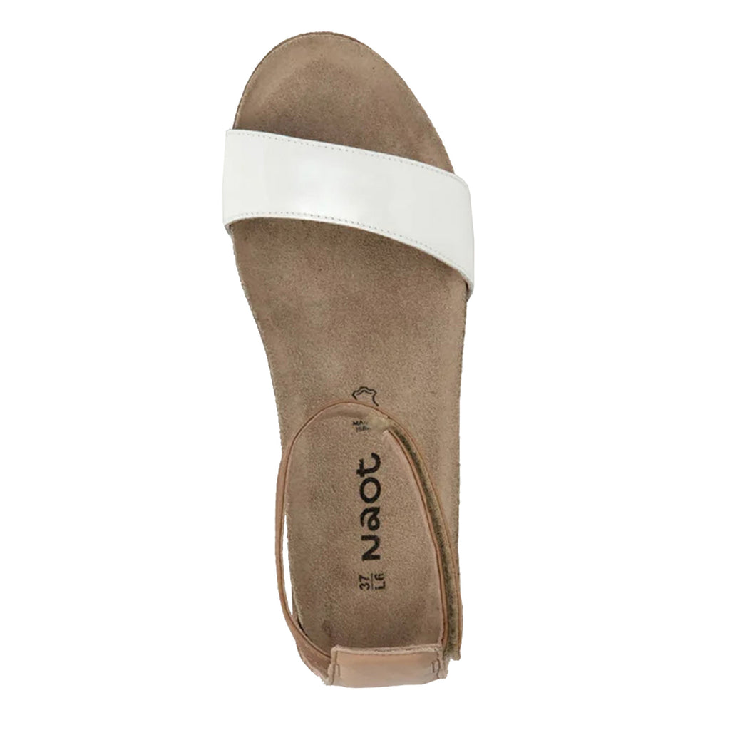 Women's Naot Pixie Sandal PORCELAIN PATENT / IVORY 5016-WCI