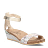 Peltz Shoes  Women's Naot Pixie Sandal White FLORAL 5016-WFF