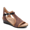 Peltz Shoes  Women's Naot Fiona Wedge Sandal COFFEE 5042-SEB