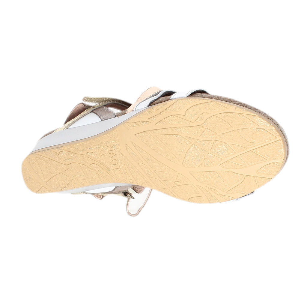 Women's Naot Hero Sandal SILVER / GOLD MIX 5047-NTP