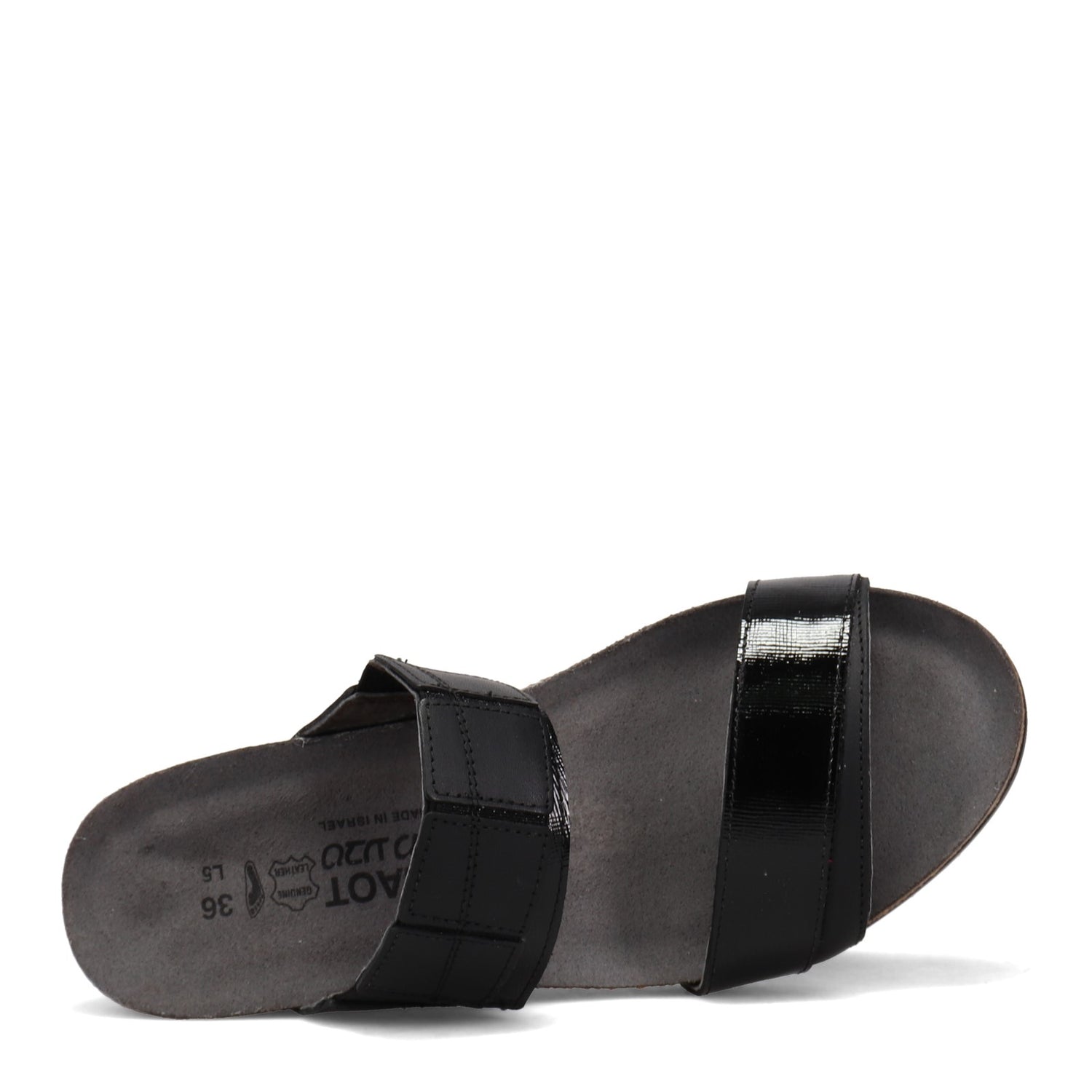 Peltz Shoes  Women's Naot Royalty Sandal BLACK 5051-NYI