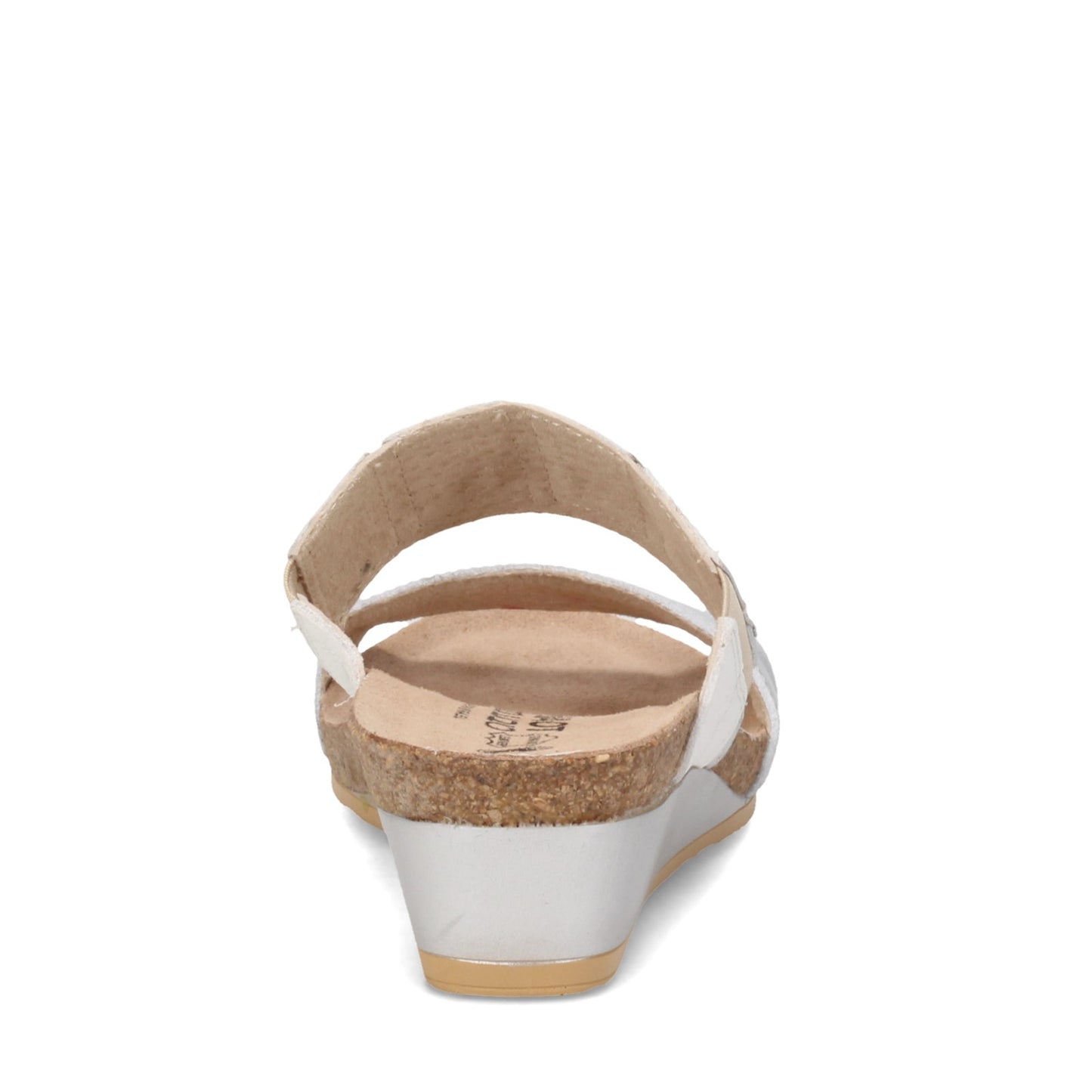 Peltz Shoes  Women's Naot Royalty Sandal White / SILVER 5051-WFT