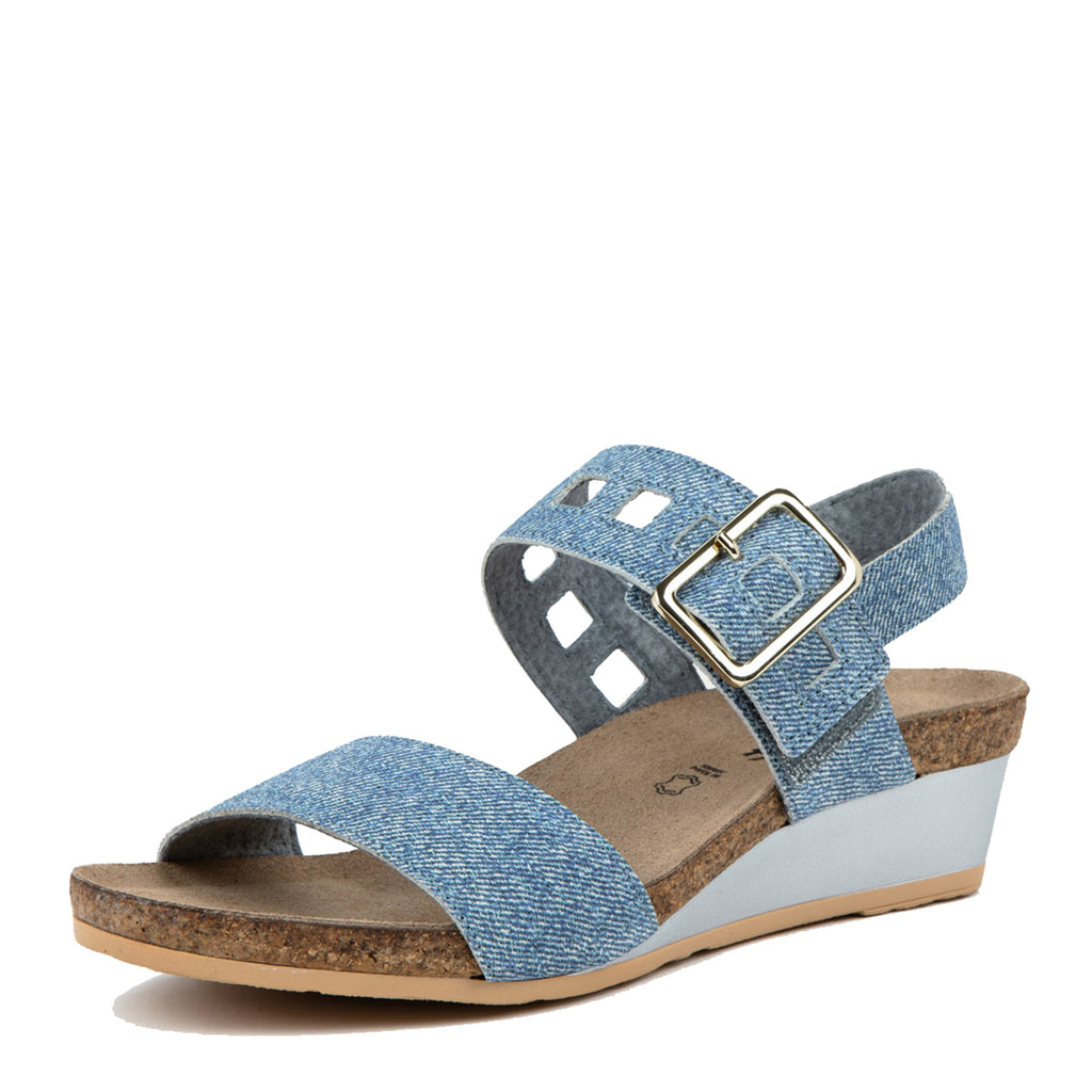 Women's Naot Dynasty Sandal GREY DENIM WASHED SUEDE 5052-BCE