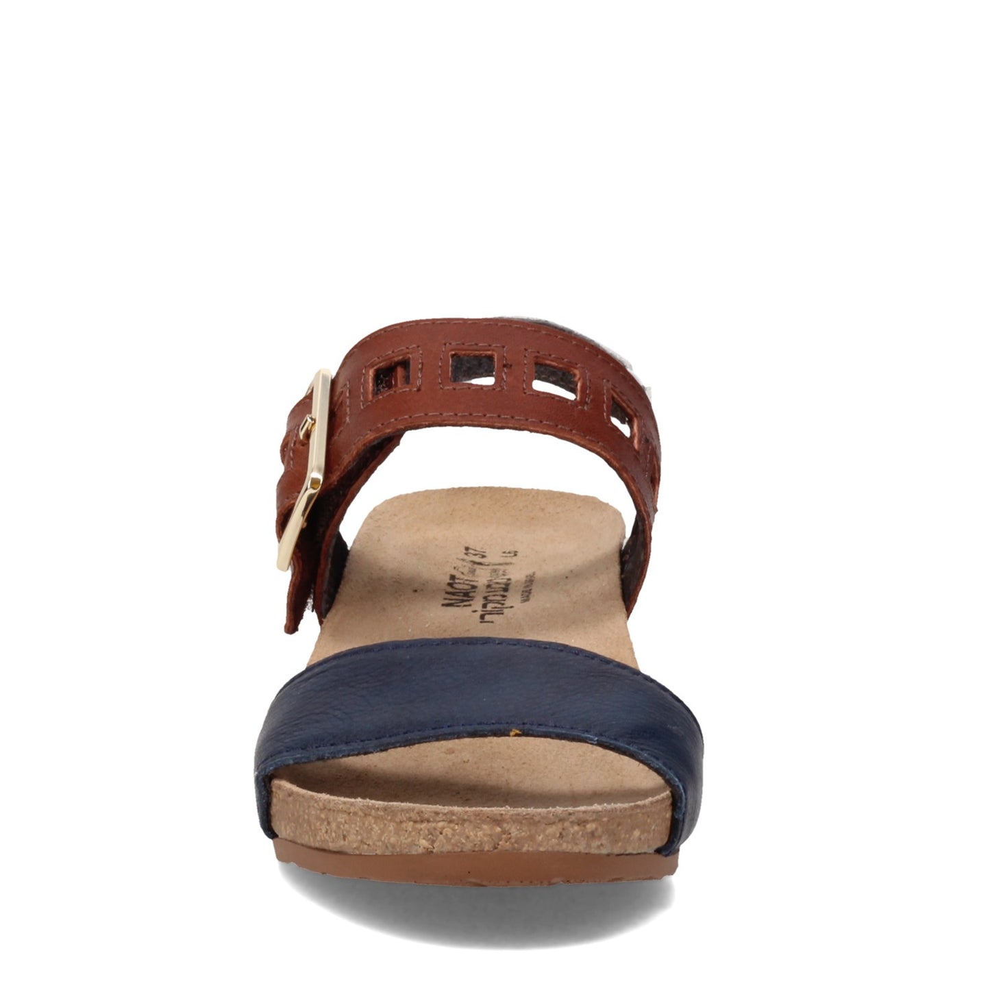 Peltz Shoes  Women's Naot Dynasty Sandal Blue / Tan 5052-PFG