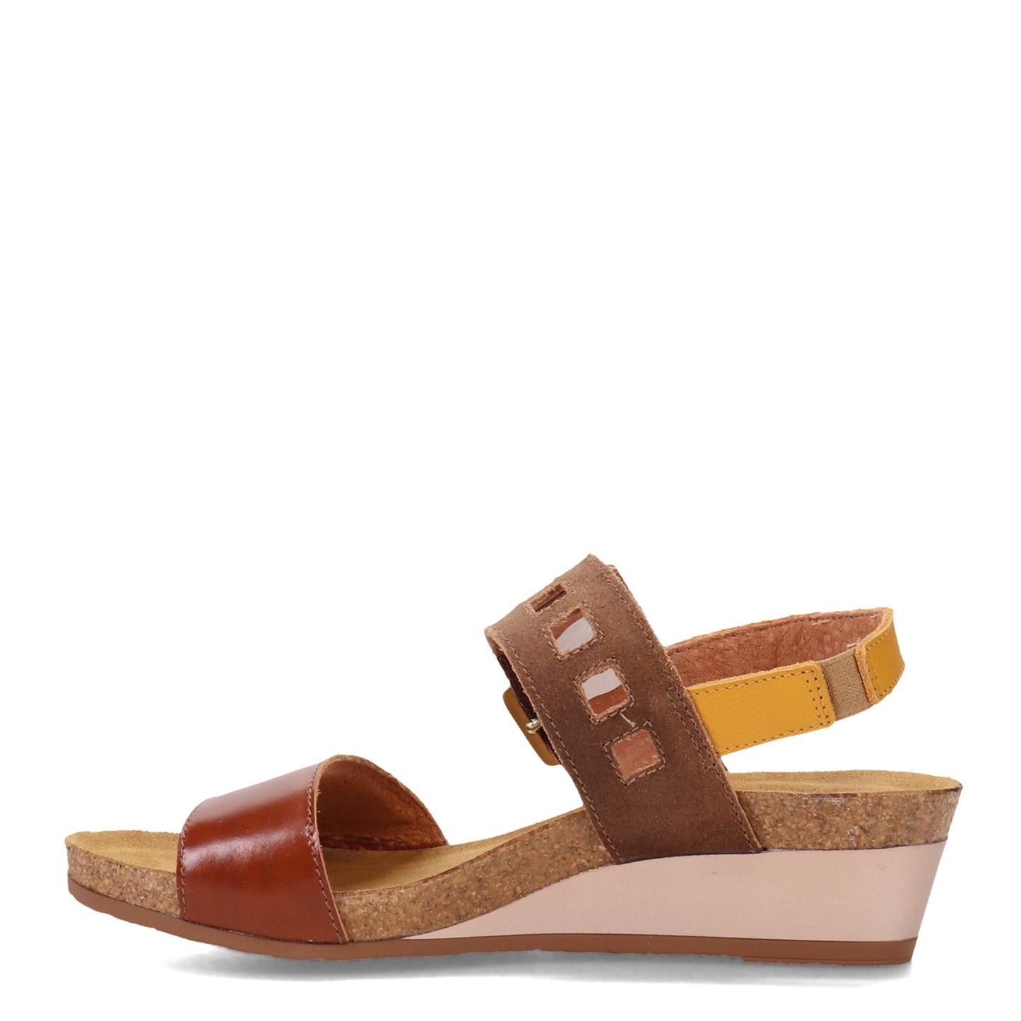 Peltz Shoes  Women's Naot Dynasty Sandal BROWN MARIGOLD 5052-SLW