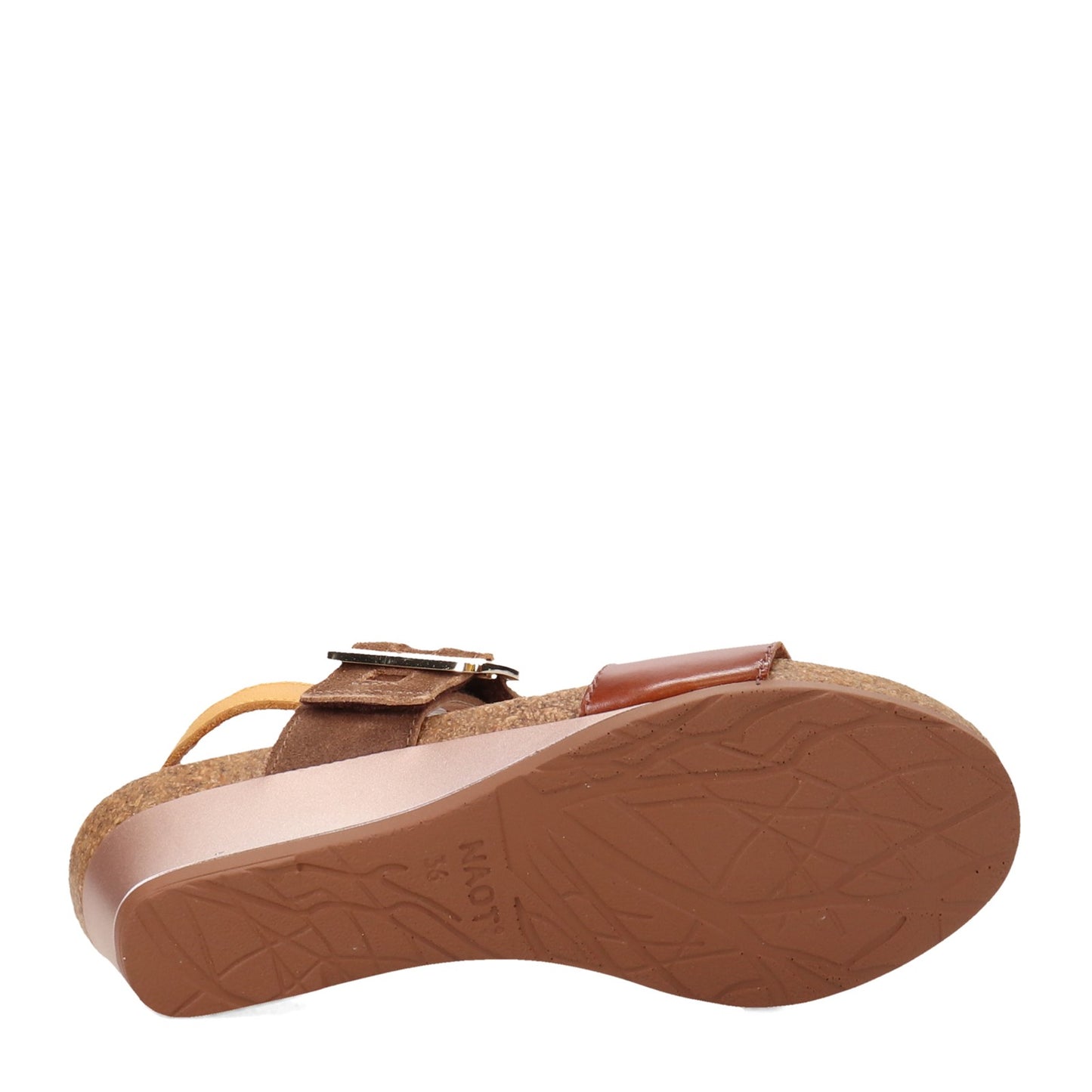 Peltz Shoes  Women's Naot Dynasty Sandal BROWN MARIGOLD 5052-SLW