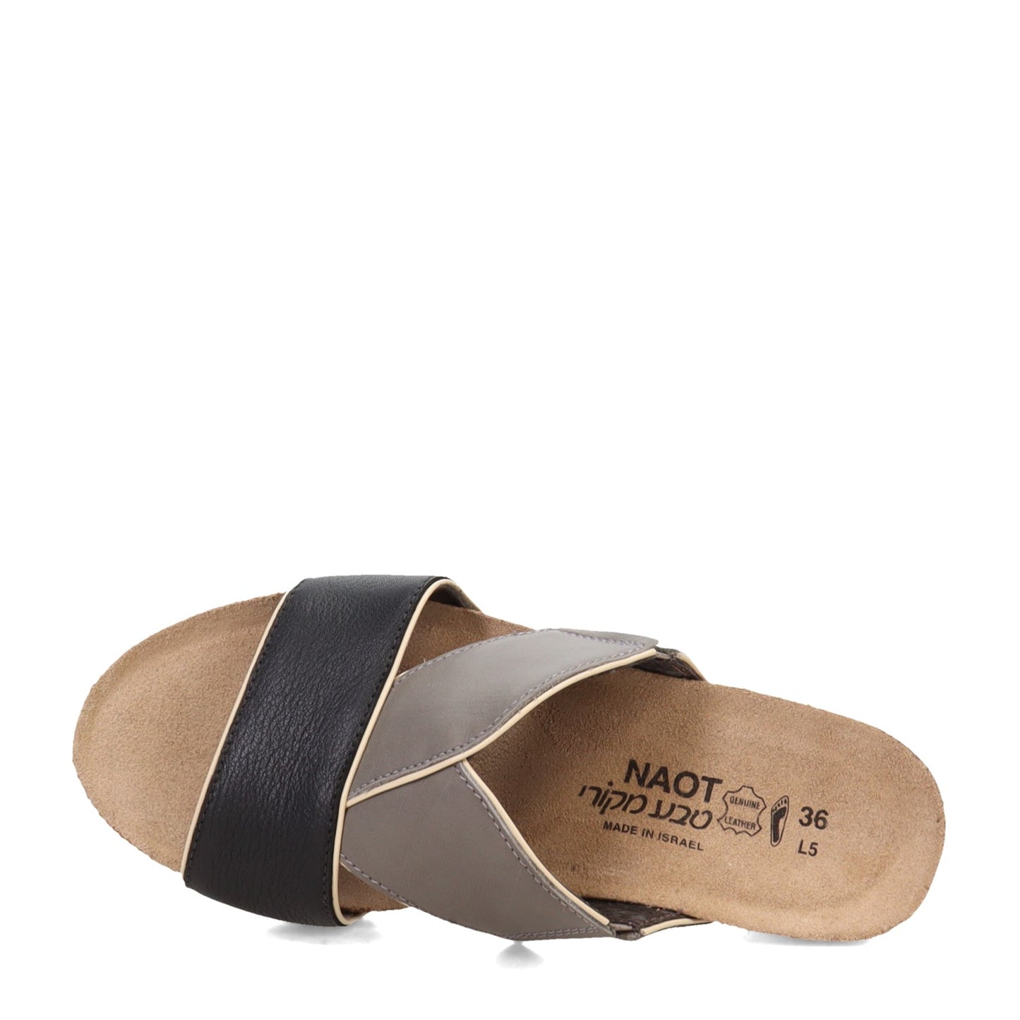 Peltz Shoes  Women's Naot Tiara Sandal Black 5053-NVI