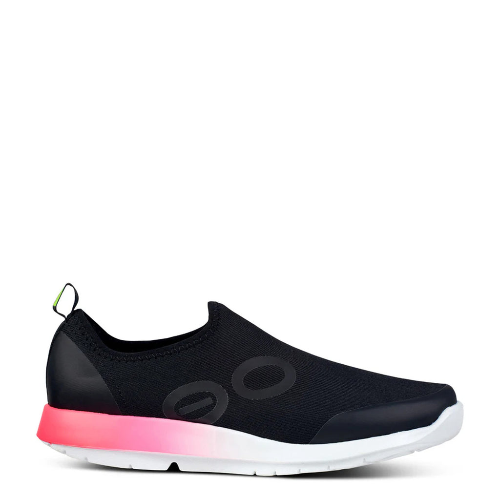 Women's Oofos OOmg Sport Sneaker BLACK / PINK FADE 5075PINKFADE