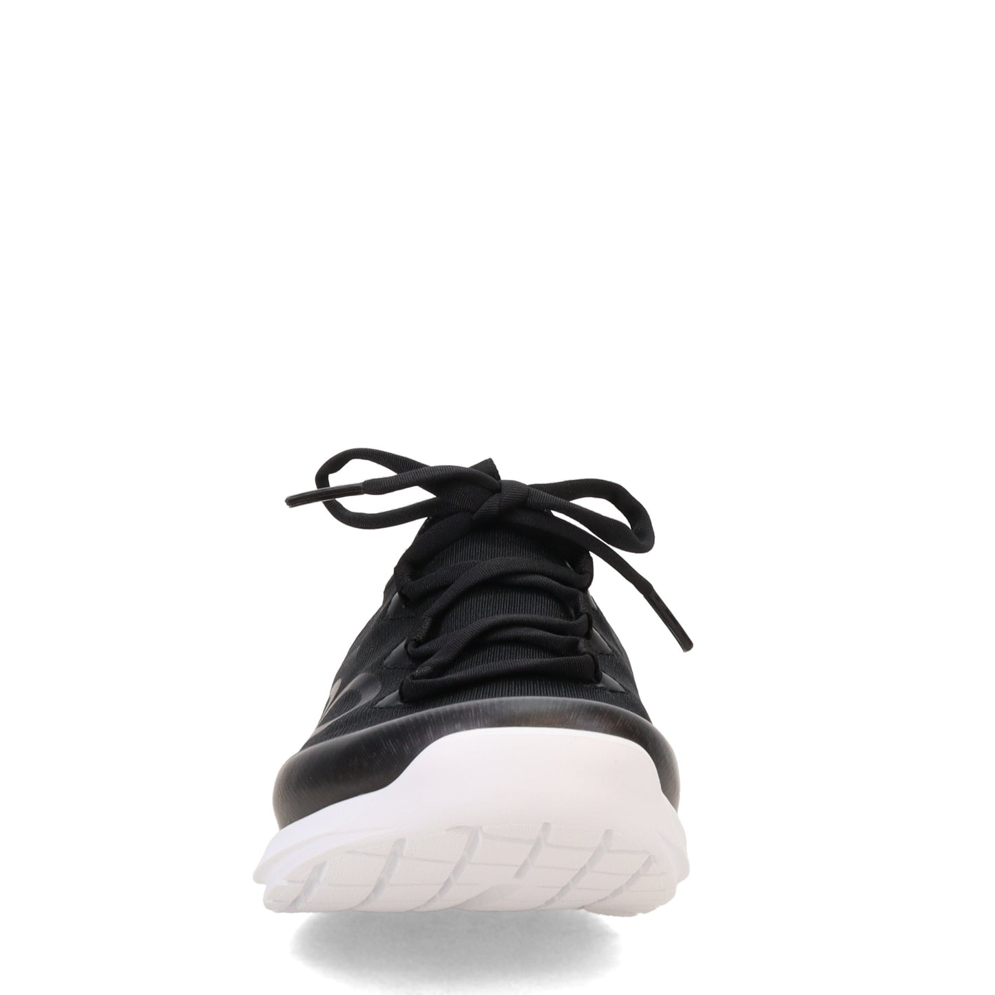 Peltz Shoes  Women's Oofos OOmg Sport LS Sneaker WHITE BLACK 5076-WHTBLK