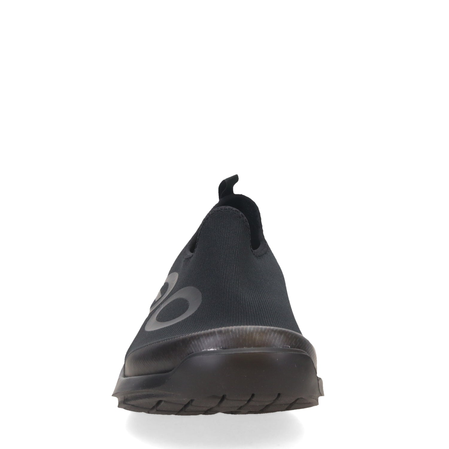 Peltz Shoes  Men's Oofos OOmg Sport Slip-On Recovery Shoe BLACK 5085-BLK