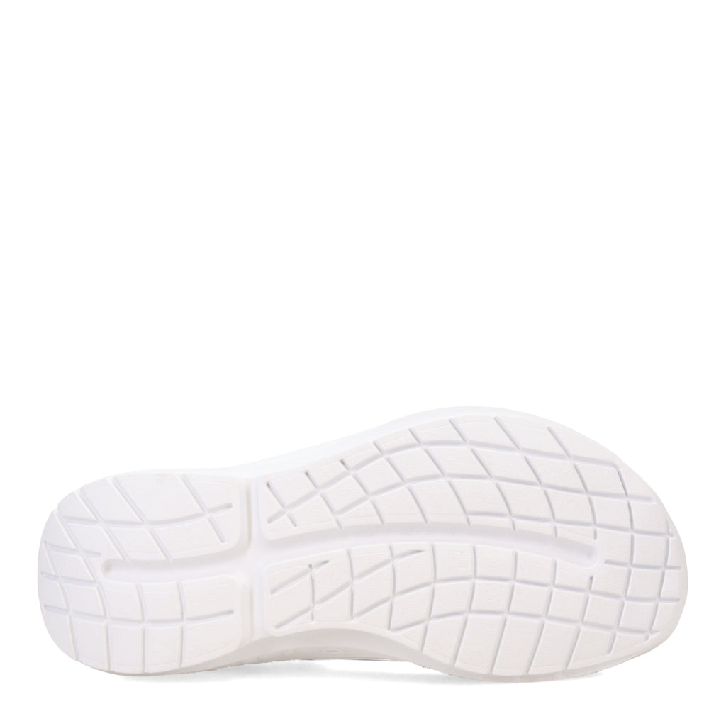 Men's Oofos OOmg Sport Slip-On Recovery Shoe NAVY WHITE SOLE 5085-WHTNVY