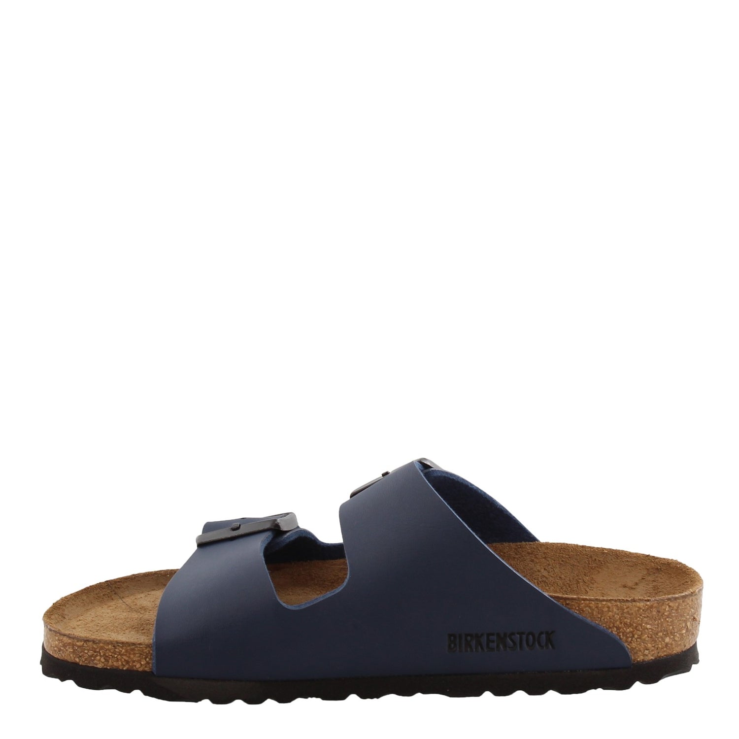 Peltz Shoes  Women's Birkenstock Arizona Birk-Flor Sandals - Narrow Width NAVY 51063 N