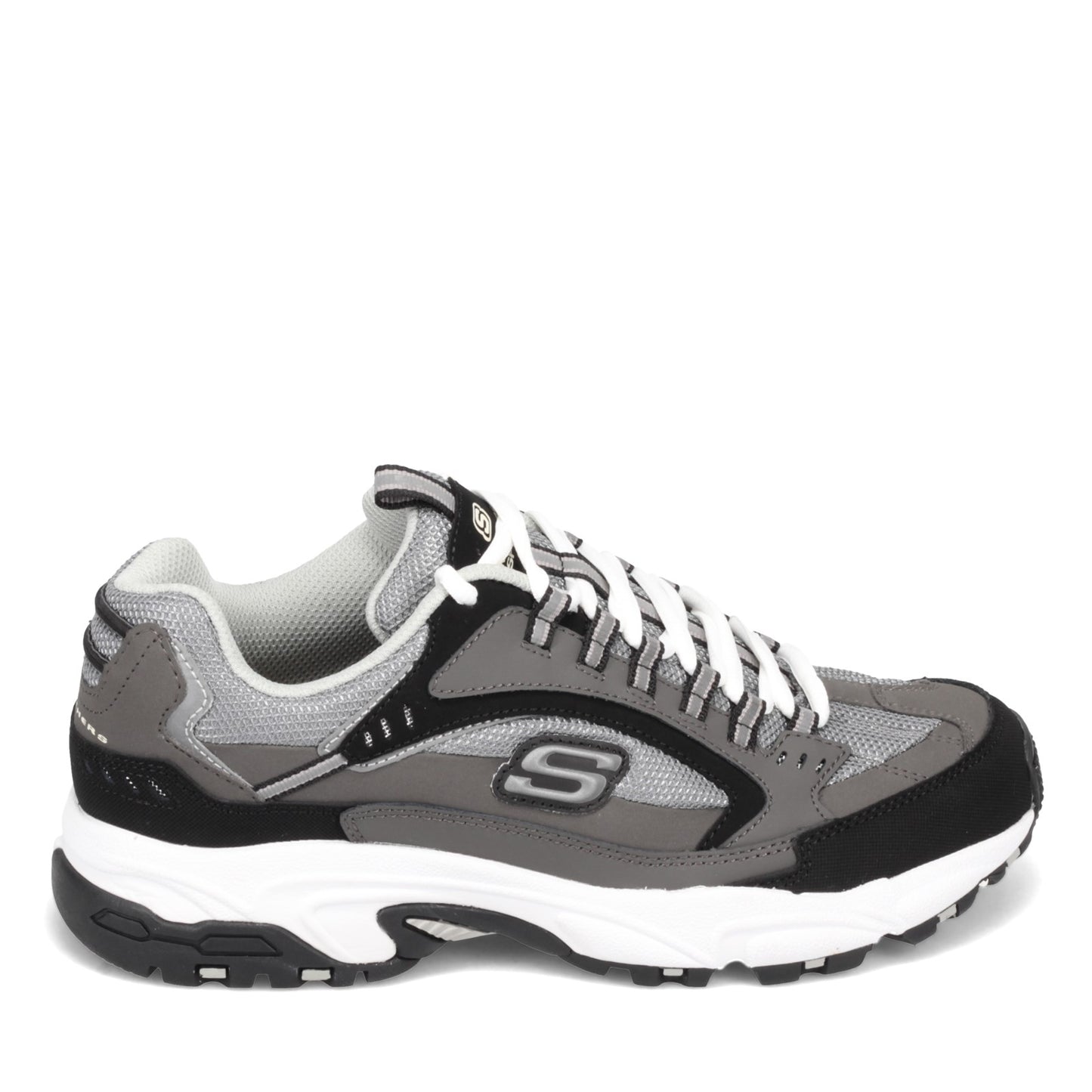 Peltz Shoes  Men's Skechers Stamina - Cutback Sneaker - Wide Width CHARCOAL 51286EW-CCBK