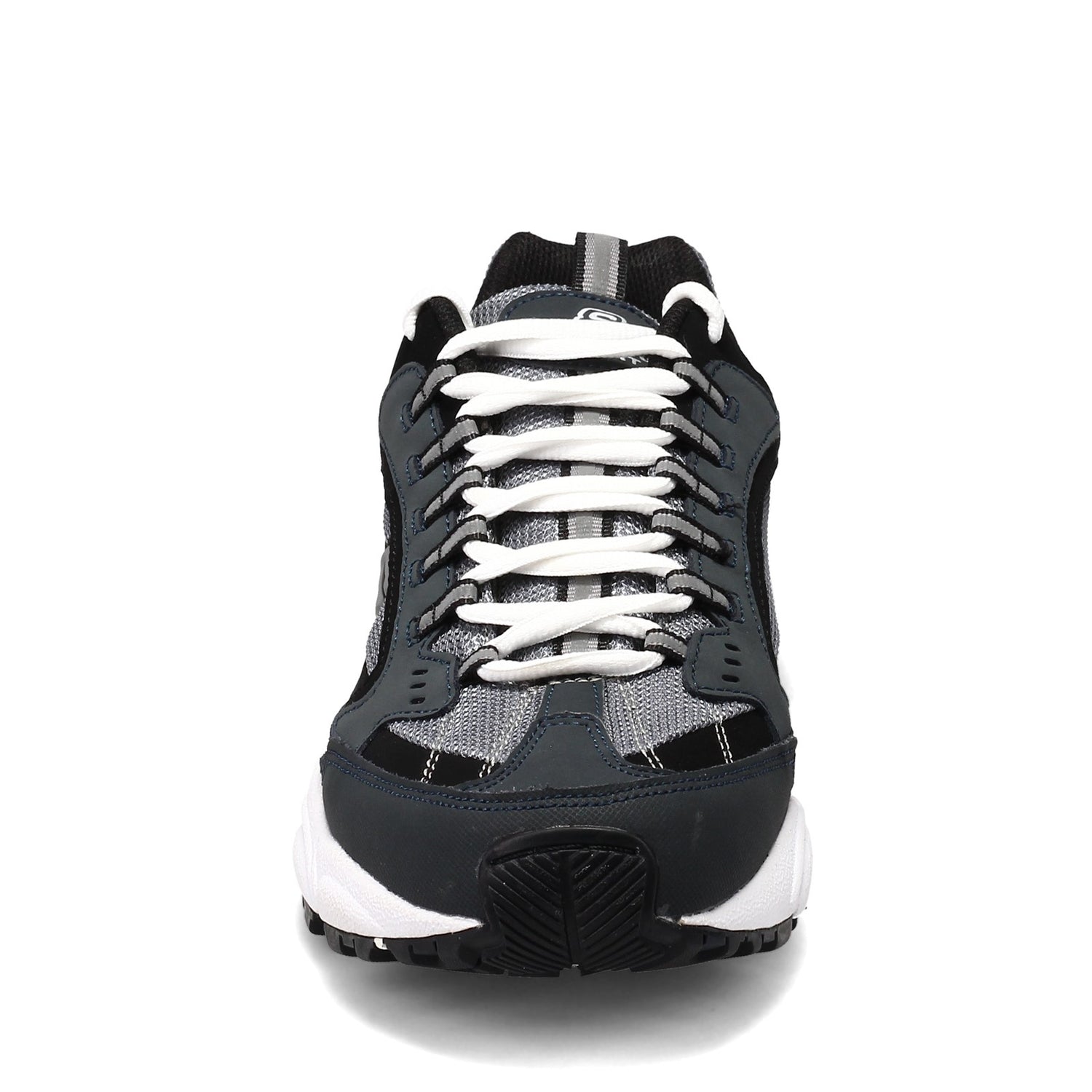 Peltz Shoes  Men's Skechers Stamina - Cutback Sneaker - Wide Width NAVY / BLACK 51286EW-NVBK