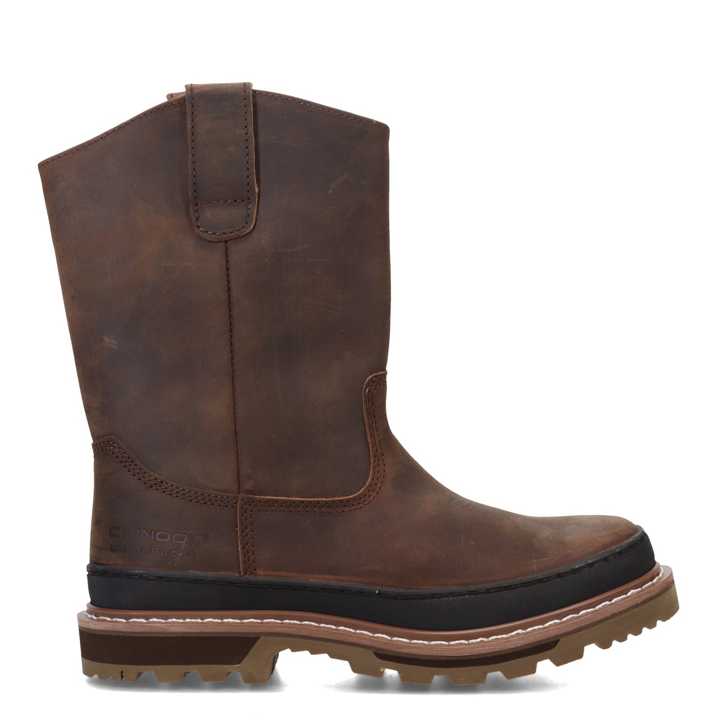 Peltz Shoes  Men's Chinook Rancher 11in Waterproof Boot BROWN 5136