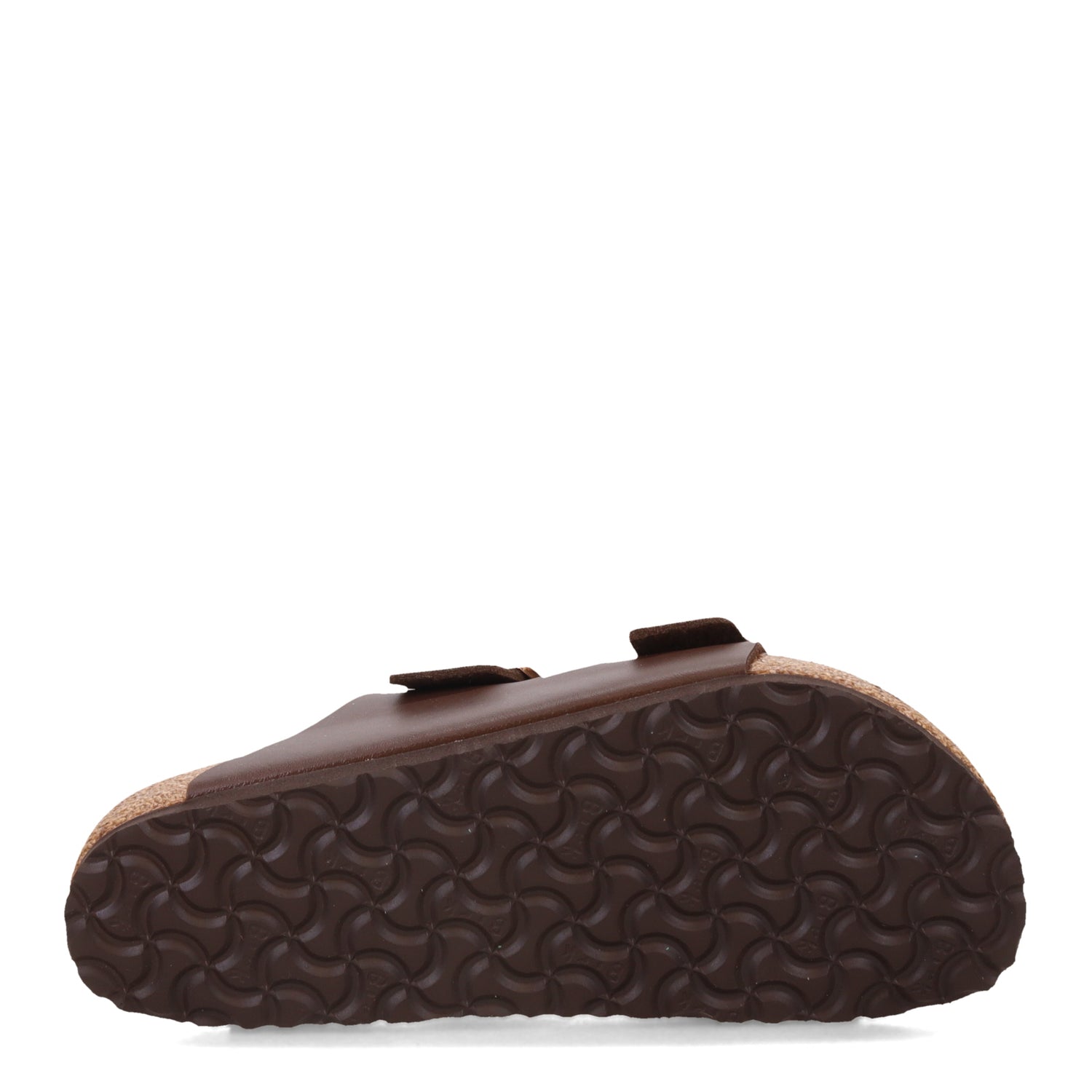 Peltz Shoes  Men's Birkenstock Arizona Birko Flor Sandal - Regular Width DARK BROWN 5170 1 R