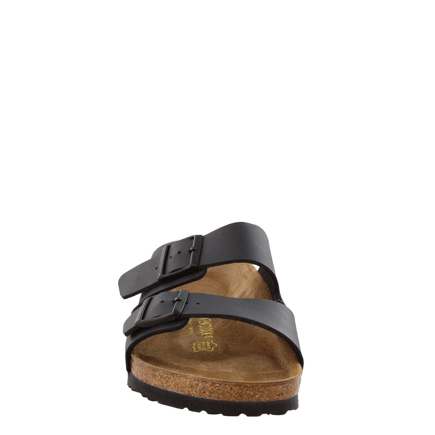 Peltz Shoes  Men's Birkenstock Arizona Birko Flor Sandal - Regular Width BLACK 5179 1 R
