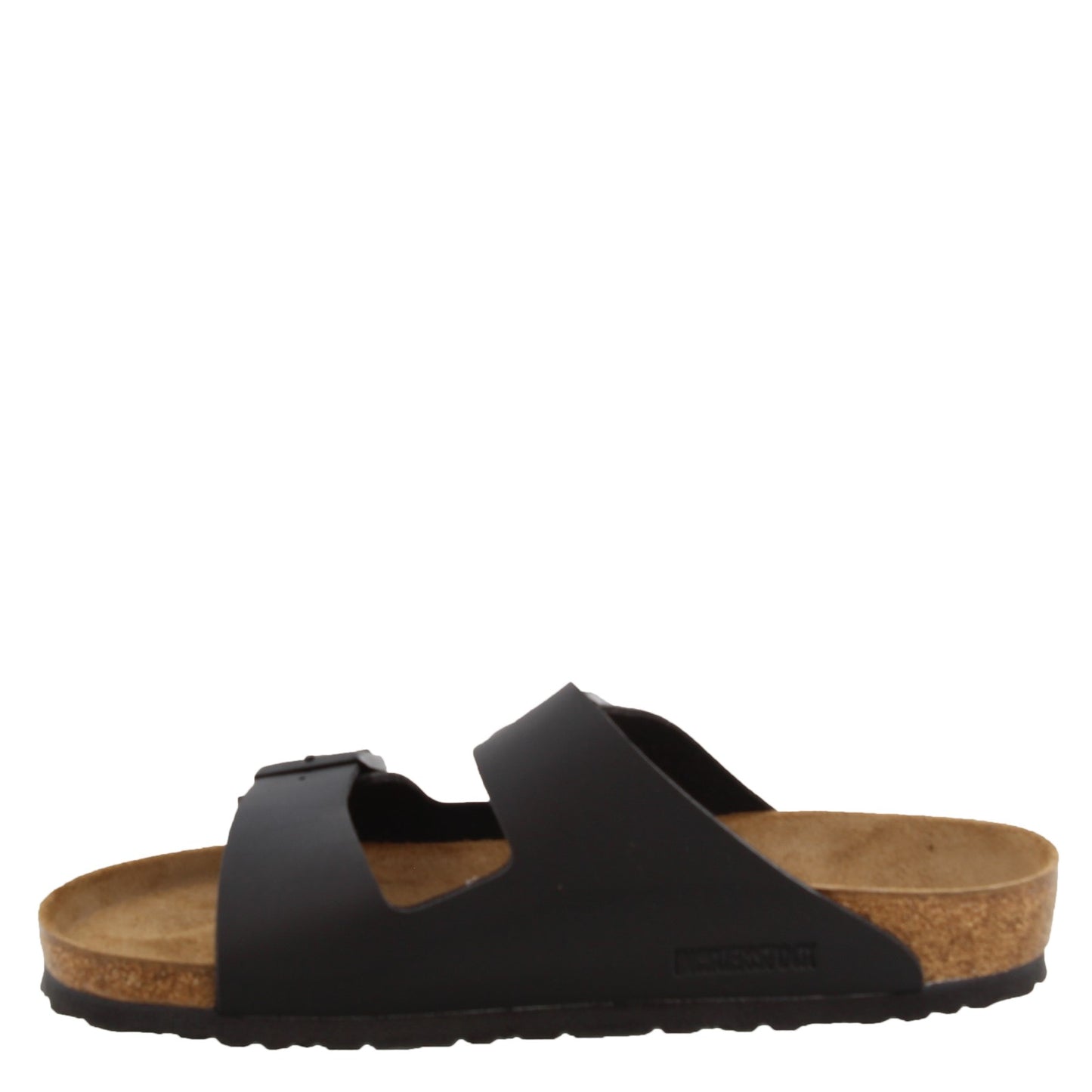 Peltz Shoes  Men's Birkenstock Arizona Birko Flor Sandal - Regular Width BLACK 5179 1 R