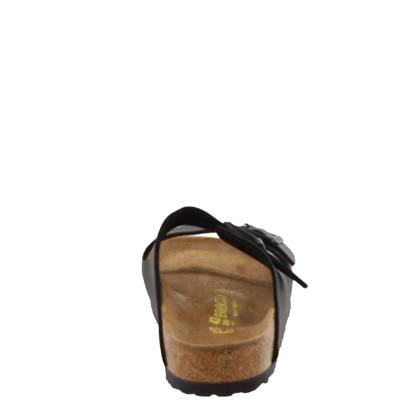 Peltz Shoes  Men's Birkenstock Arizona Birko Flor Sandal - Regular Width BLACK 5179 1 R