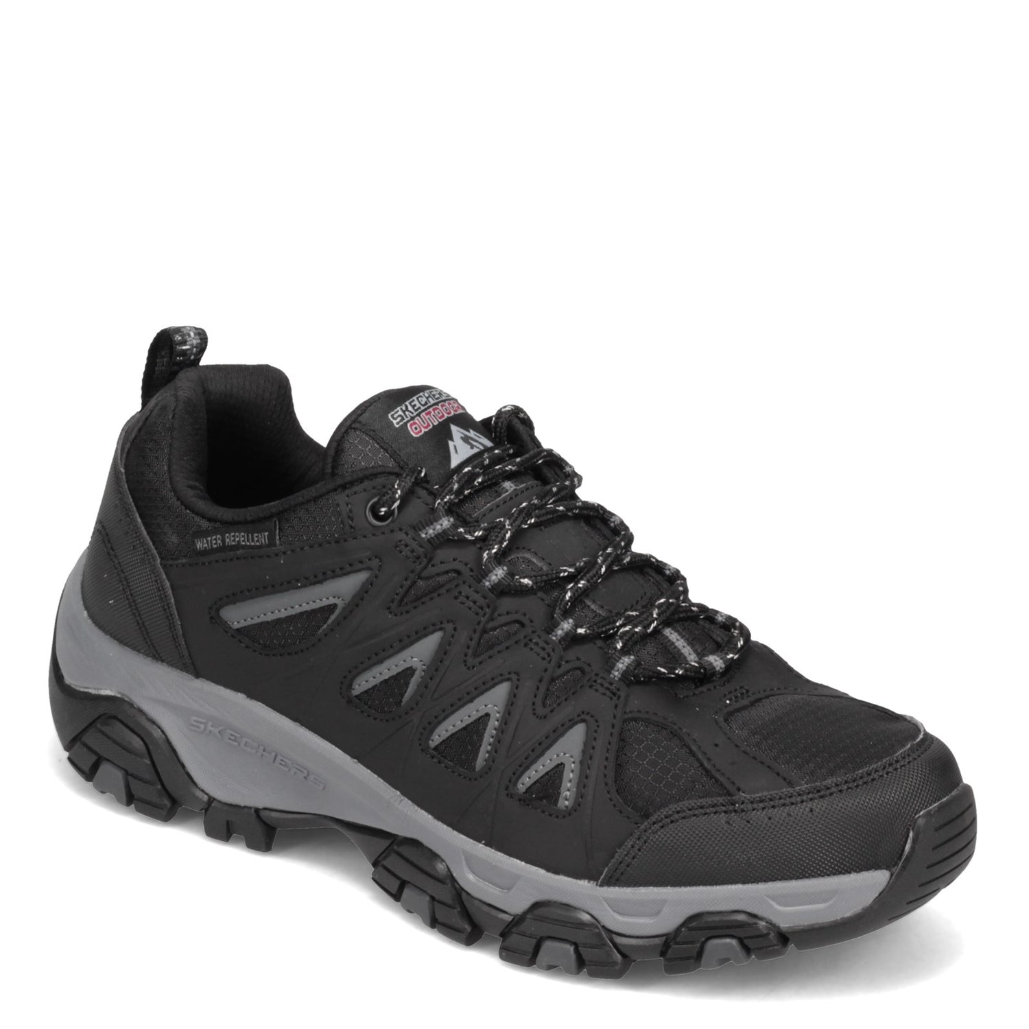Peltz Shoes  Men's Skechers Terrabite Hiking Shoe - Wide Width Black/Charcoal 51844W-BKCC