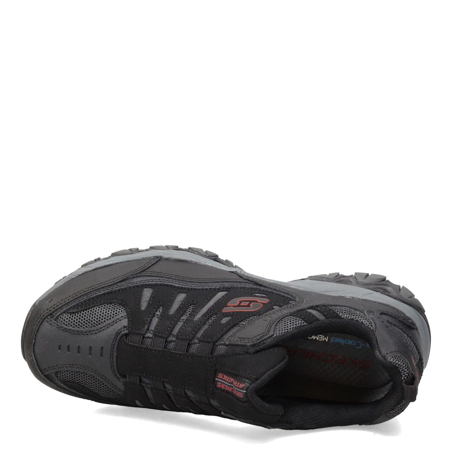 Peltz Shoes  Men's Skechers After Burn M. Fit Sneaker Black/Charcoal 51866-BKCC