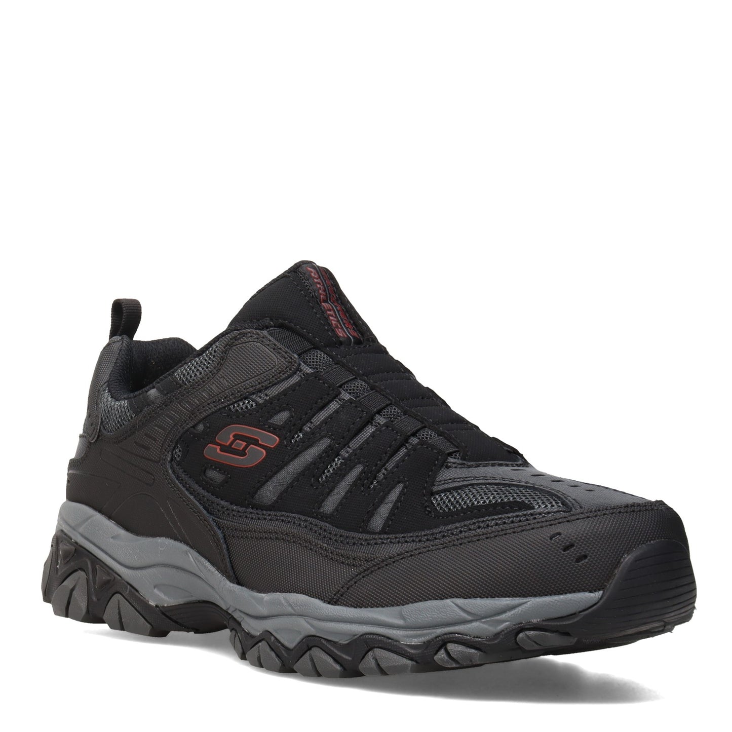 Peltz Shoes  Men's Skechers After Burn M. Fit Sneaker - Wide Width Black/Charcoal 51866EWW-BKCC