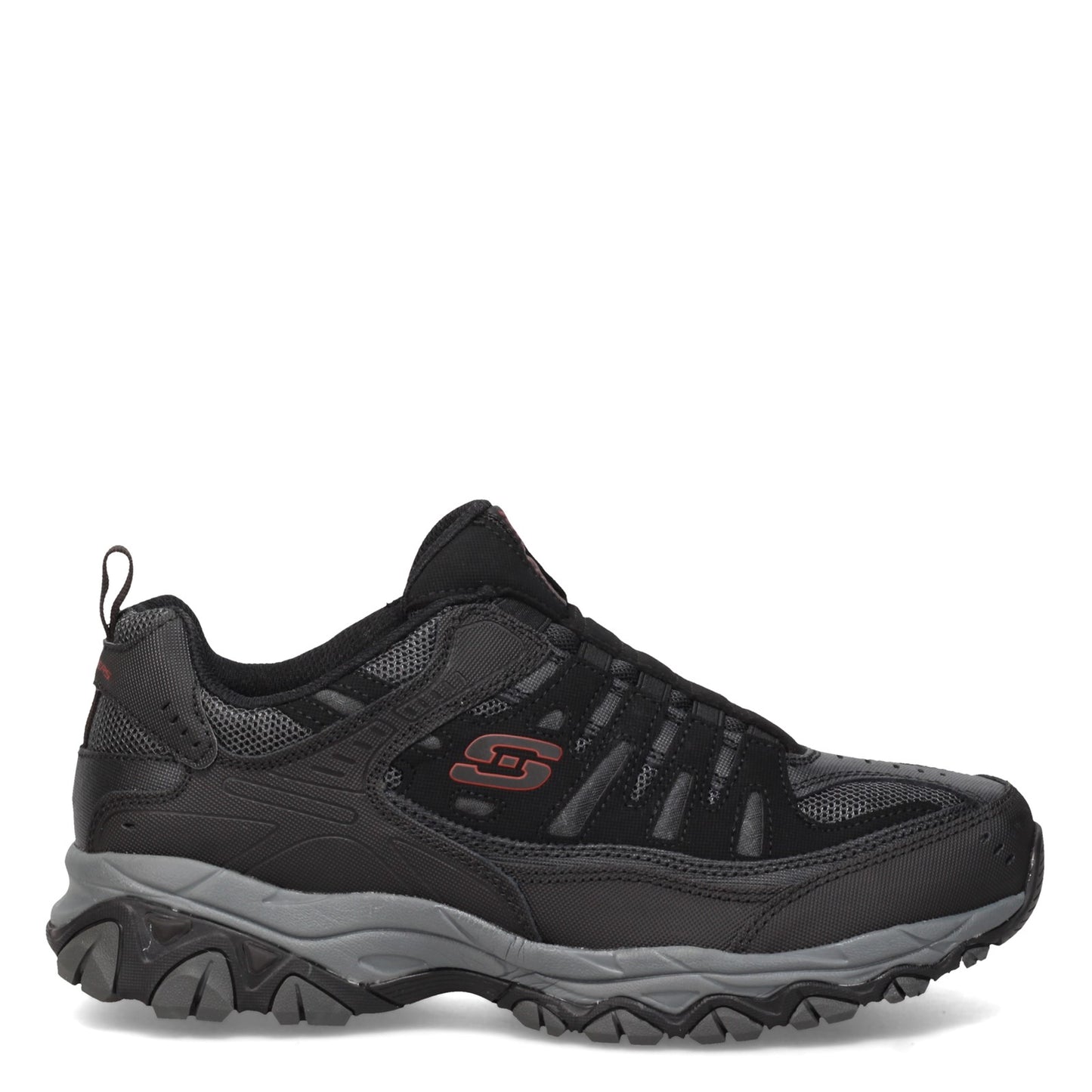 Peltz Shoes  Men's Skechers After Burn M. Fit Sneaker - Wide Width Black/Charcoal 51866EWW-BKCC